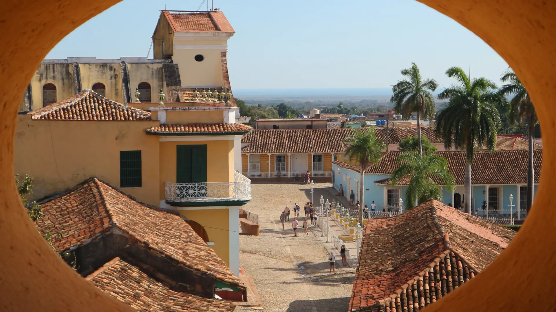 shutterstock_583045309 Shot of the cathedral and main square plaza in Trinidad, Cuba.jpg
