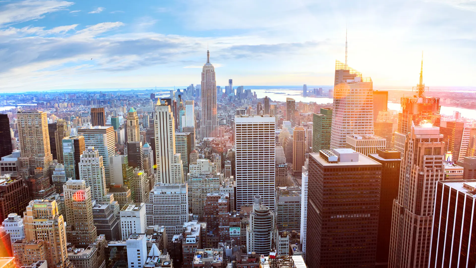 shutterstock_152295734 Aerial view of Manhattan skyline at sunset, New York City.jpg