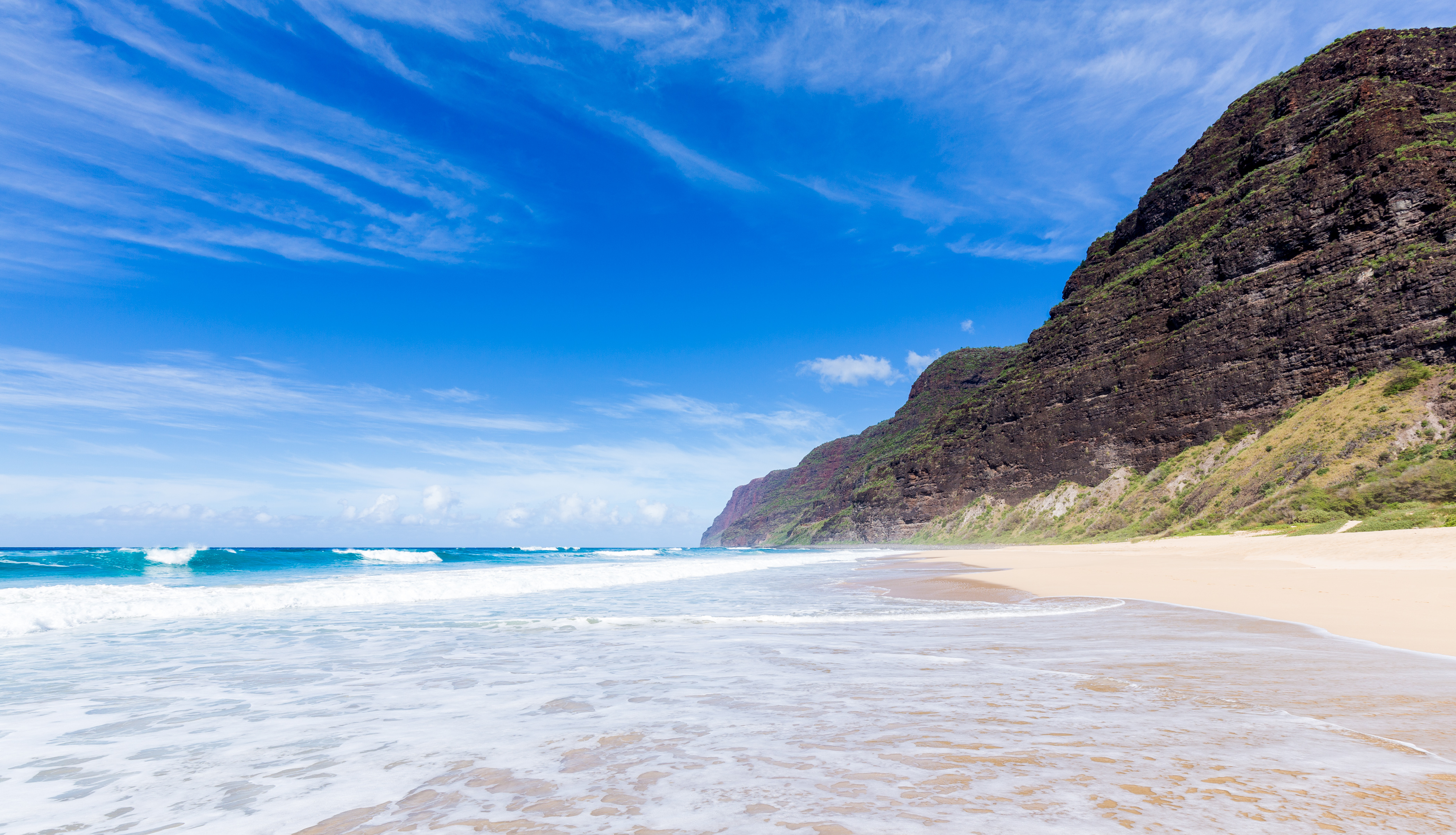 shutterstock_346387040 Panorama of sandy beach and cliffs by ocean on Polihale beach in Kauai, Hawaii.jpg