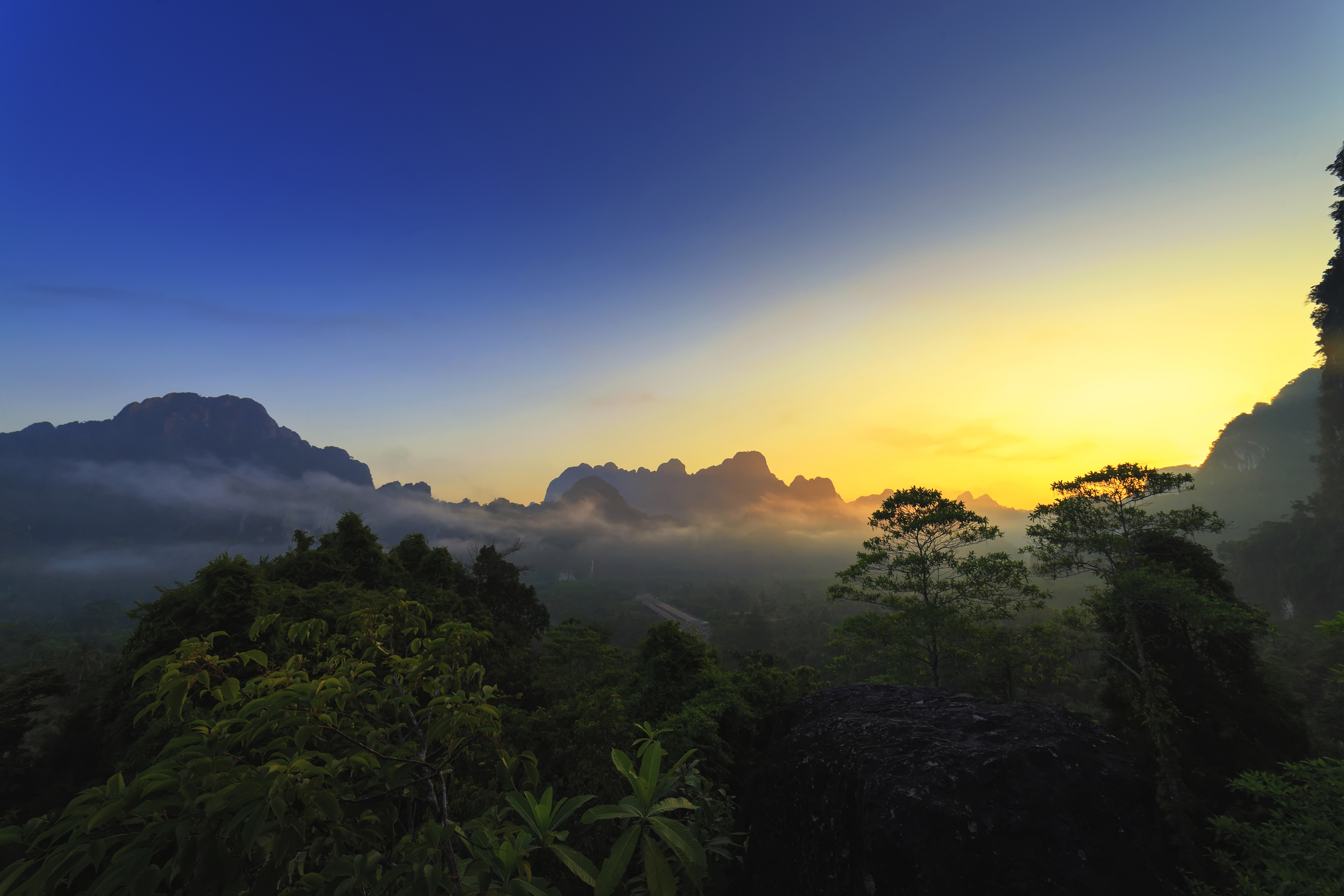 A A Sunrise Over Khao Sok National Park, Thailand, By Elephant Hills Thailand