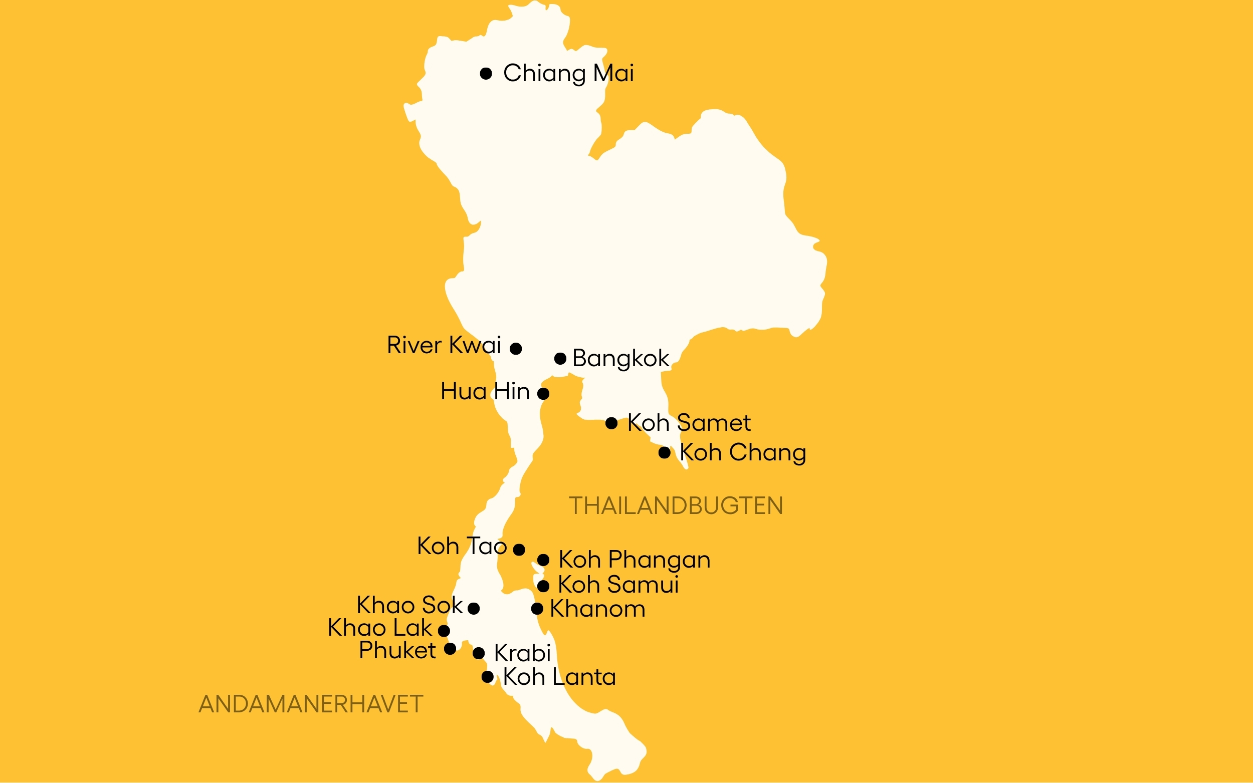 Thailand Kort