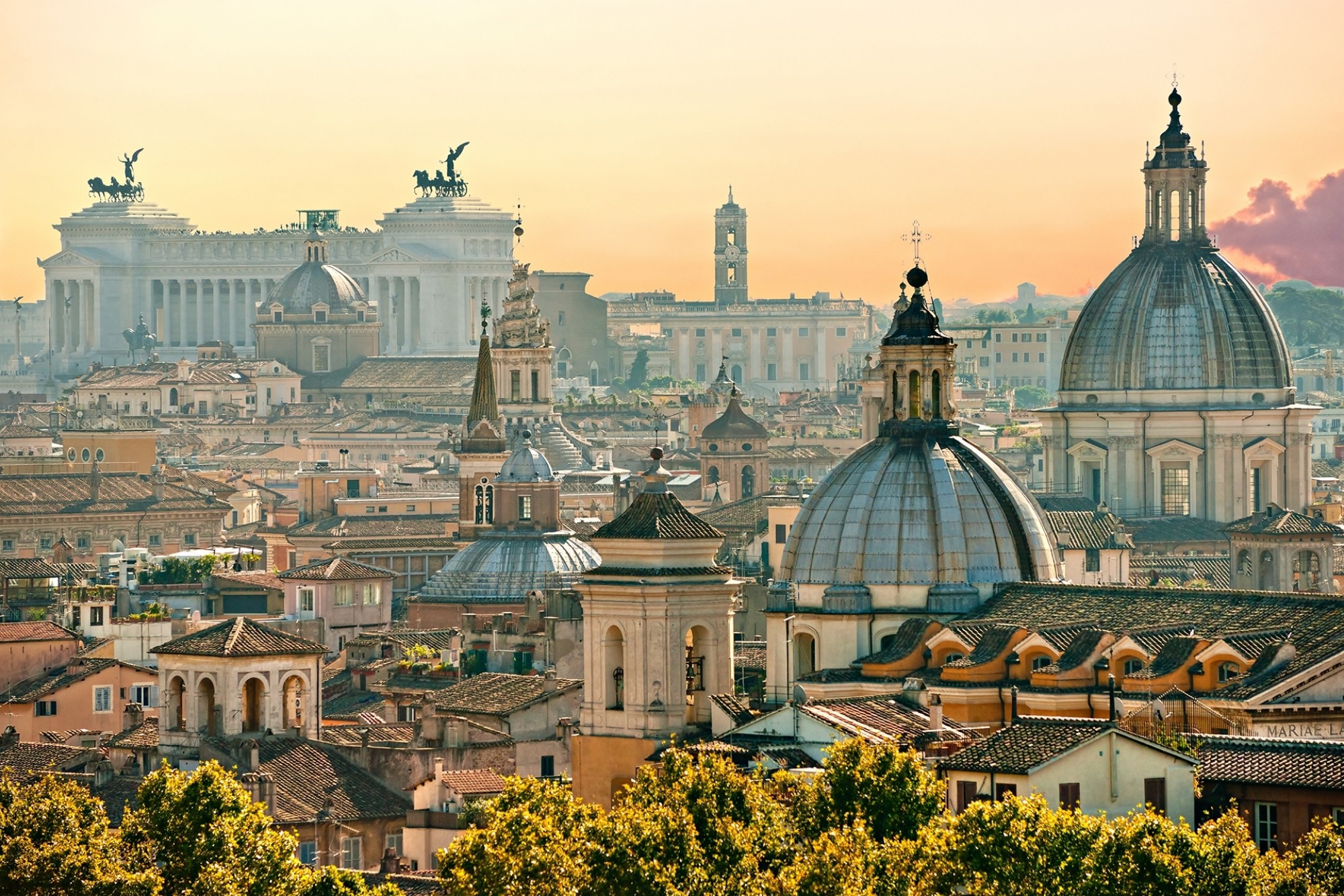 View Of Rome From Castel Santangelo Italy