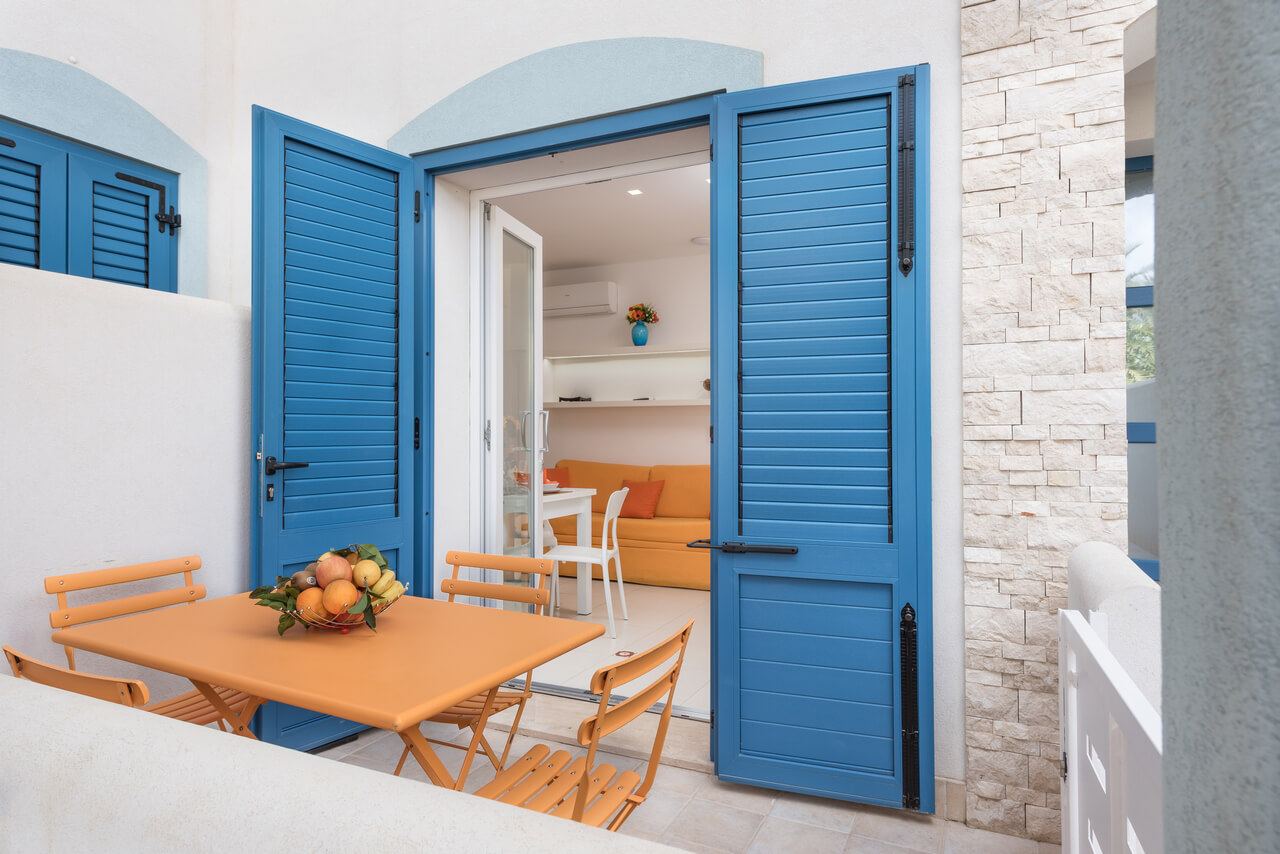 Ute og inne flyter sammen på Residence La Palme