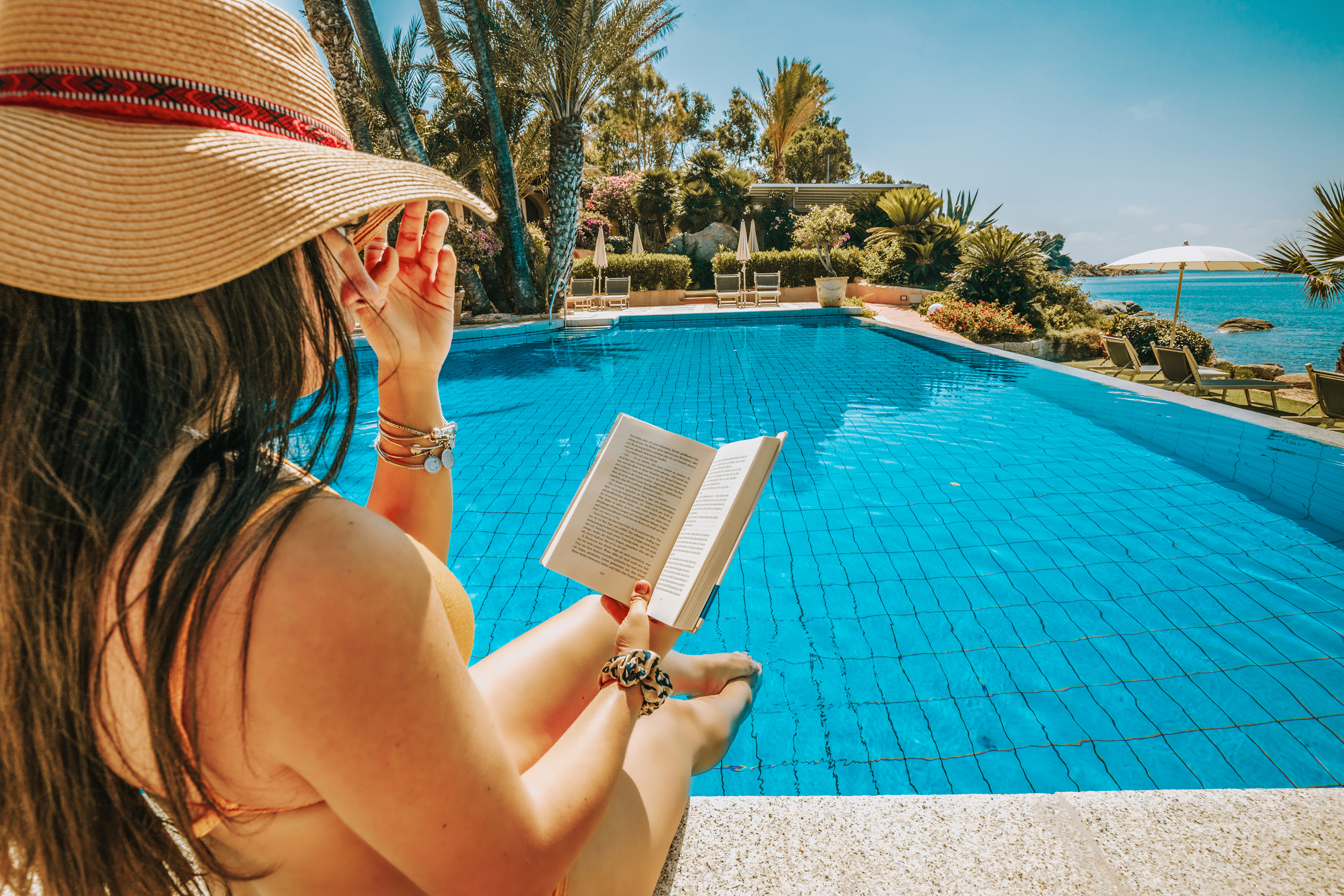 Det er en hyggelig atmosfære på hotellet