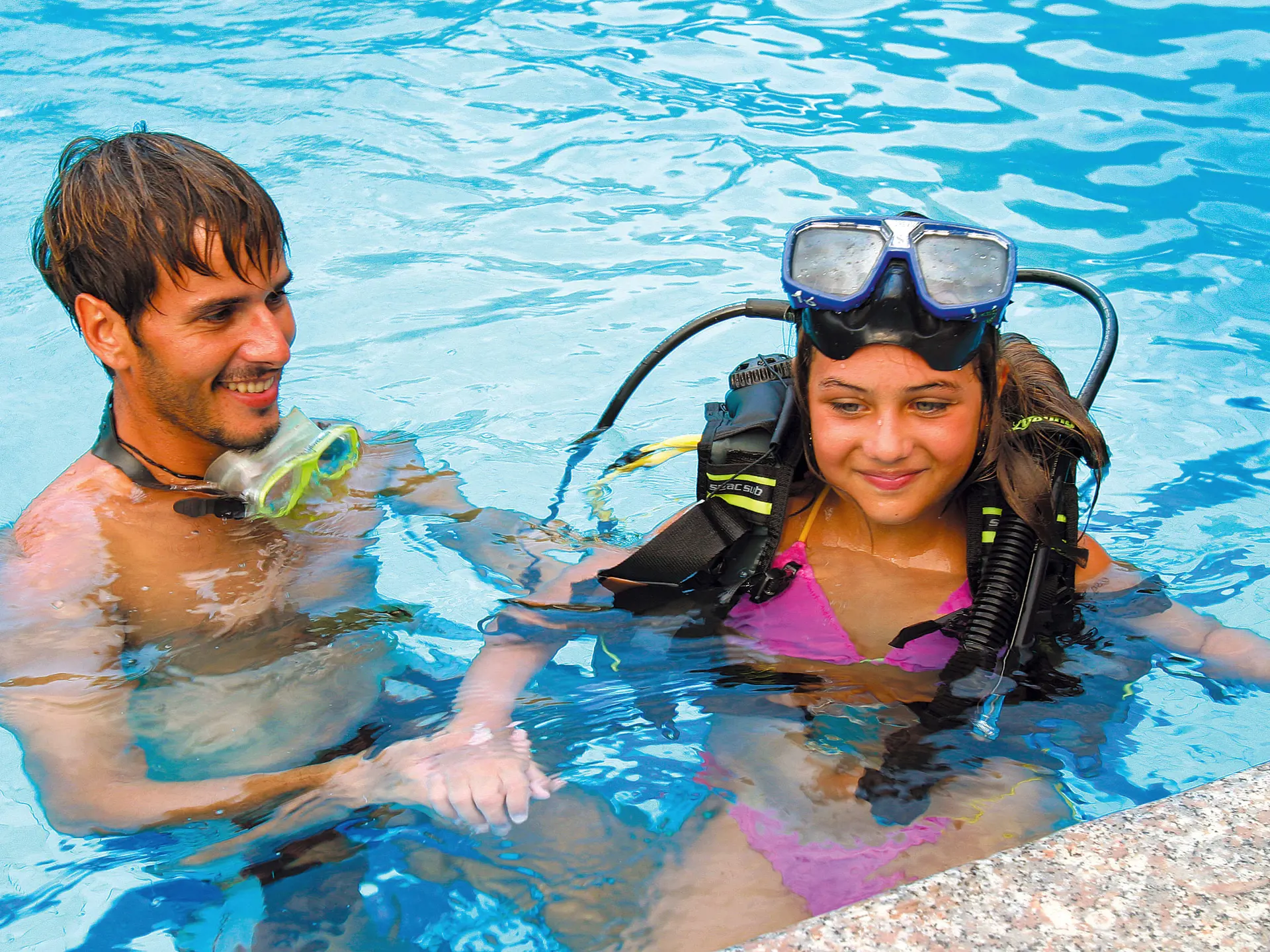 Du har muligheten til å ta et dykkerkurs på Hotel Club Saraceno