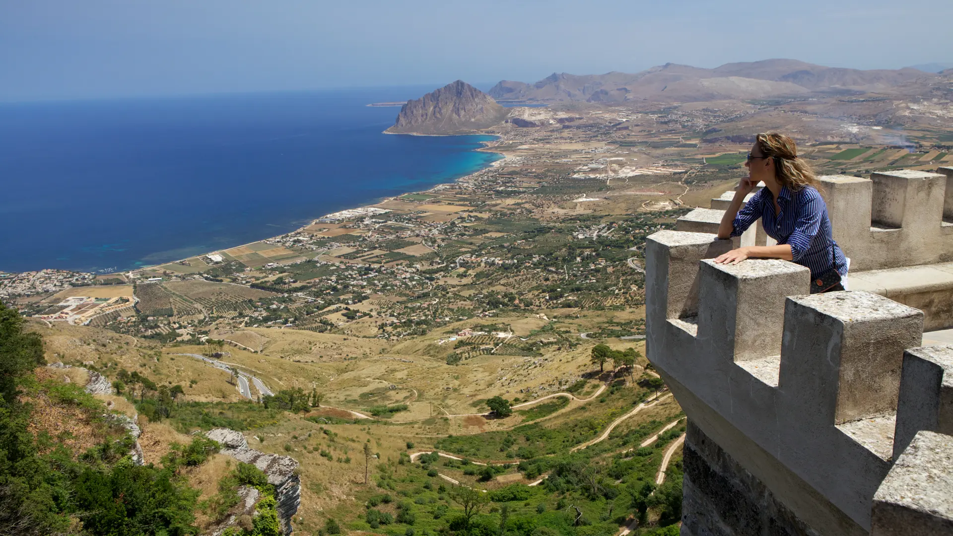 Fra Erice har du den mest fantastiske utsikten