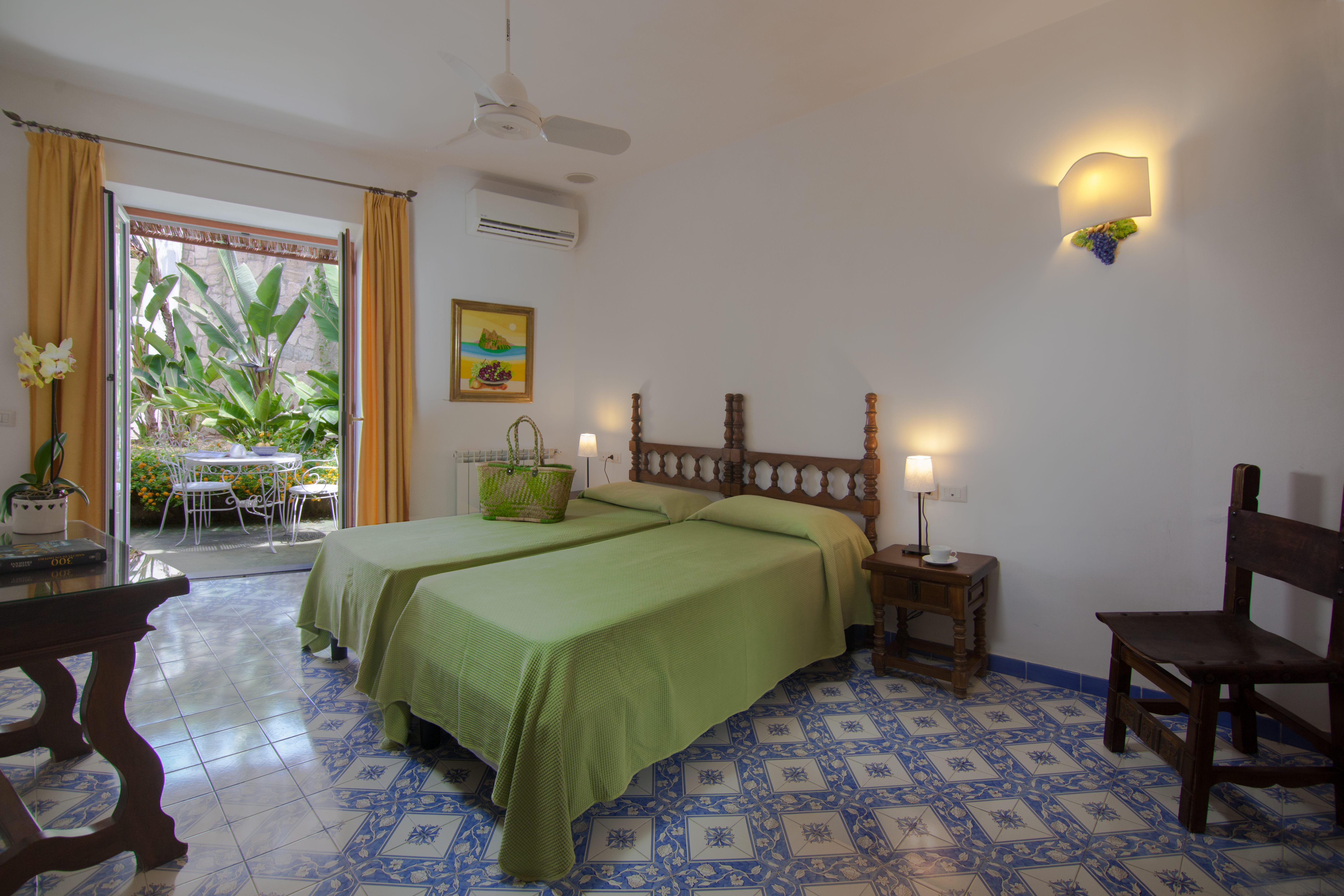 Et av de sjarmerende rommene på Semiramis