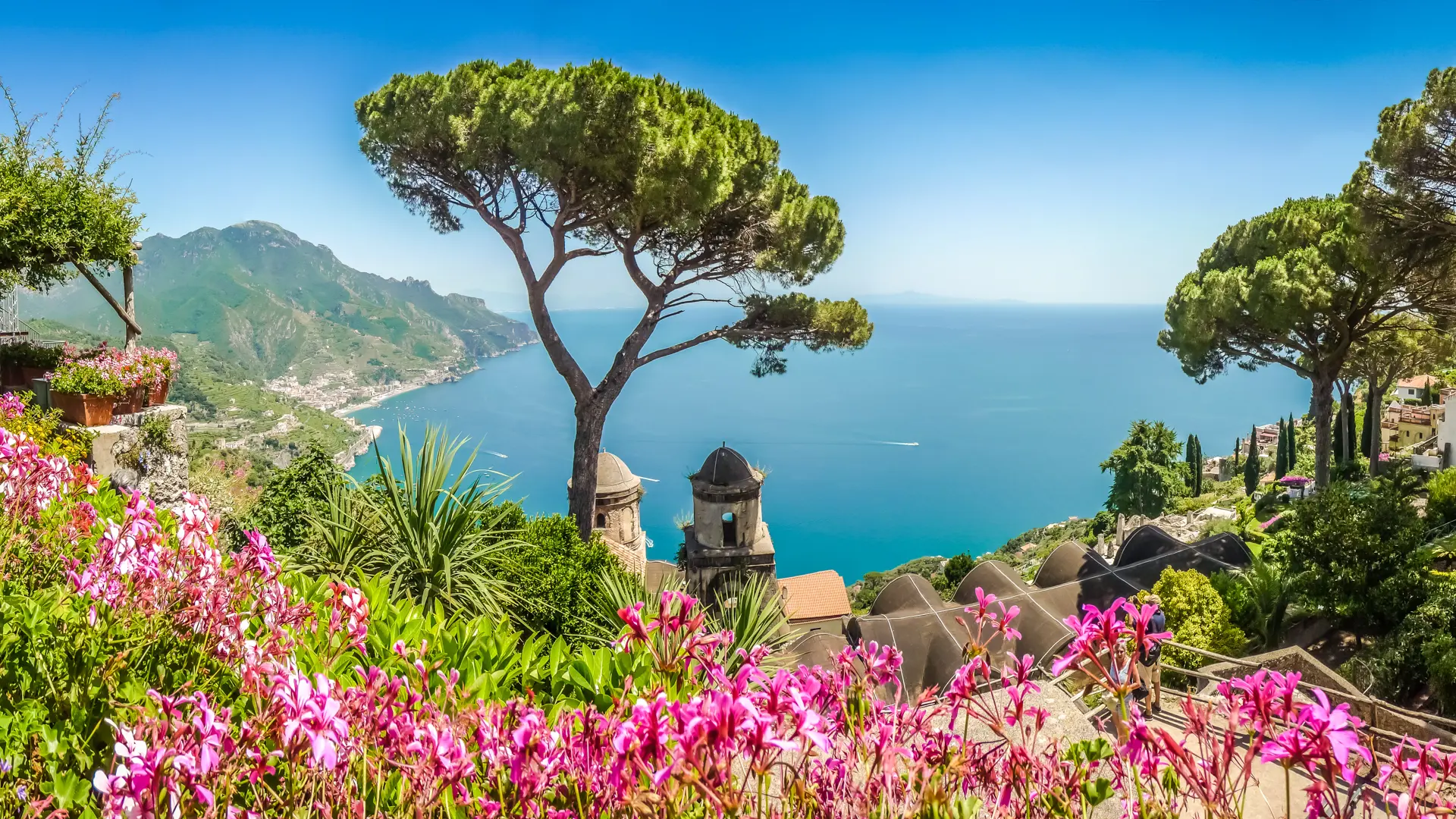 Utsikt fra Villa Rufolo i Ravello