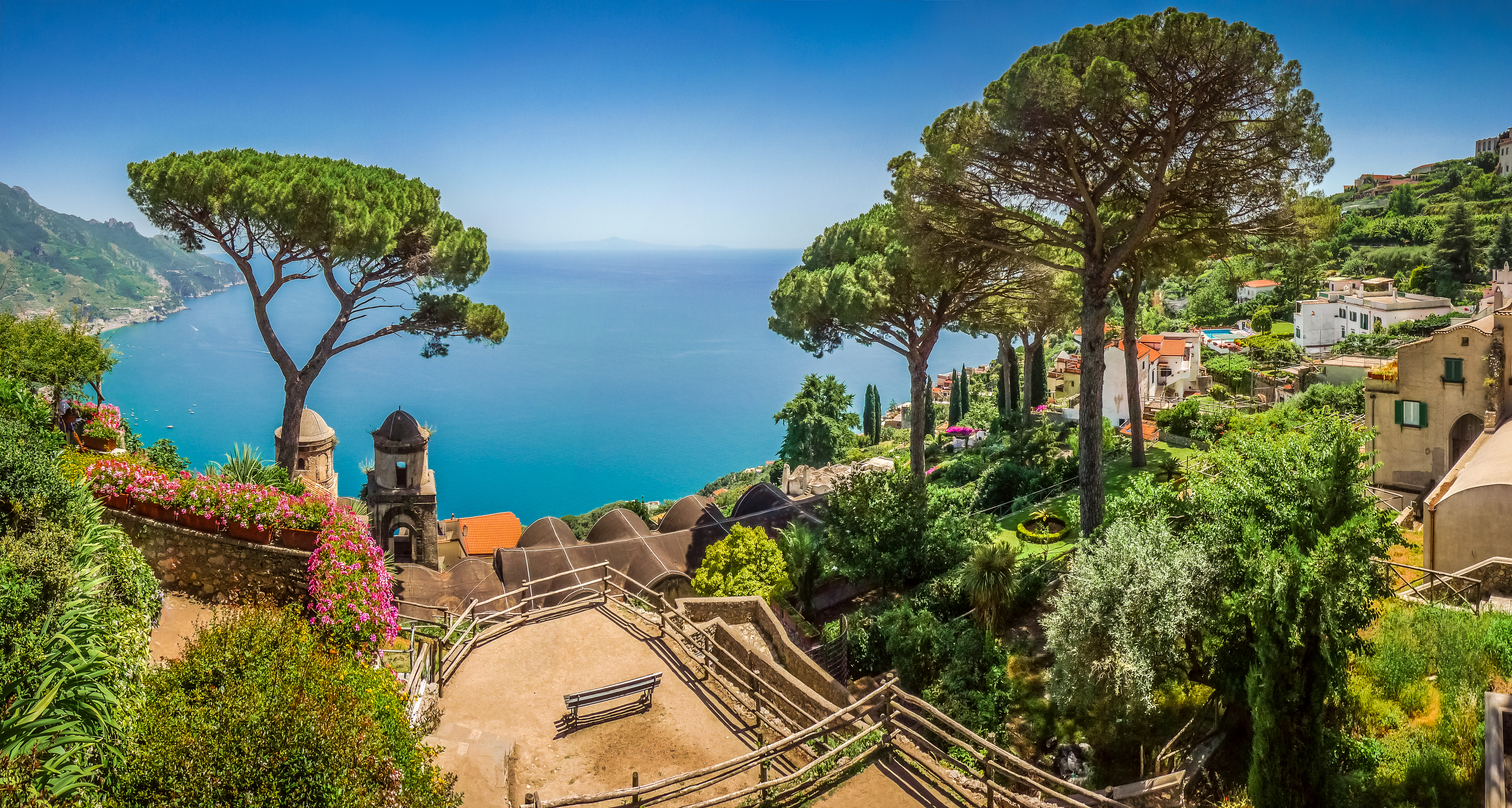 Utsikten fra Villa Rufolo i Ravello