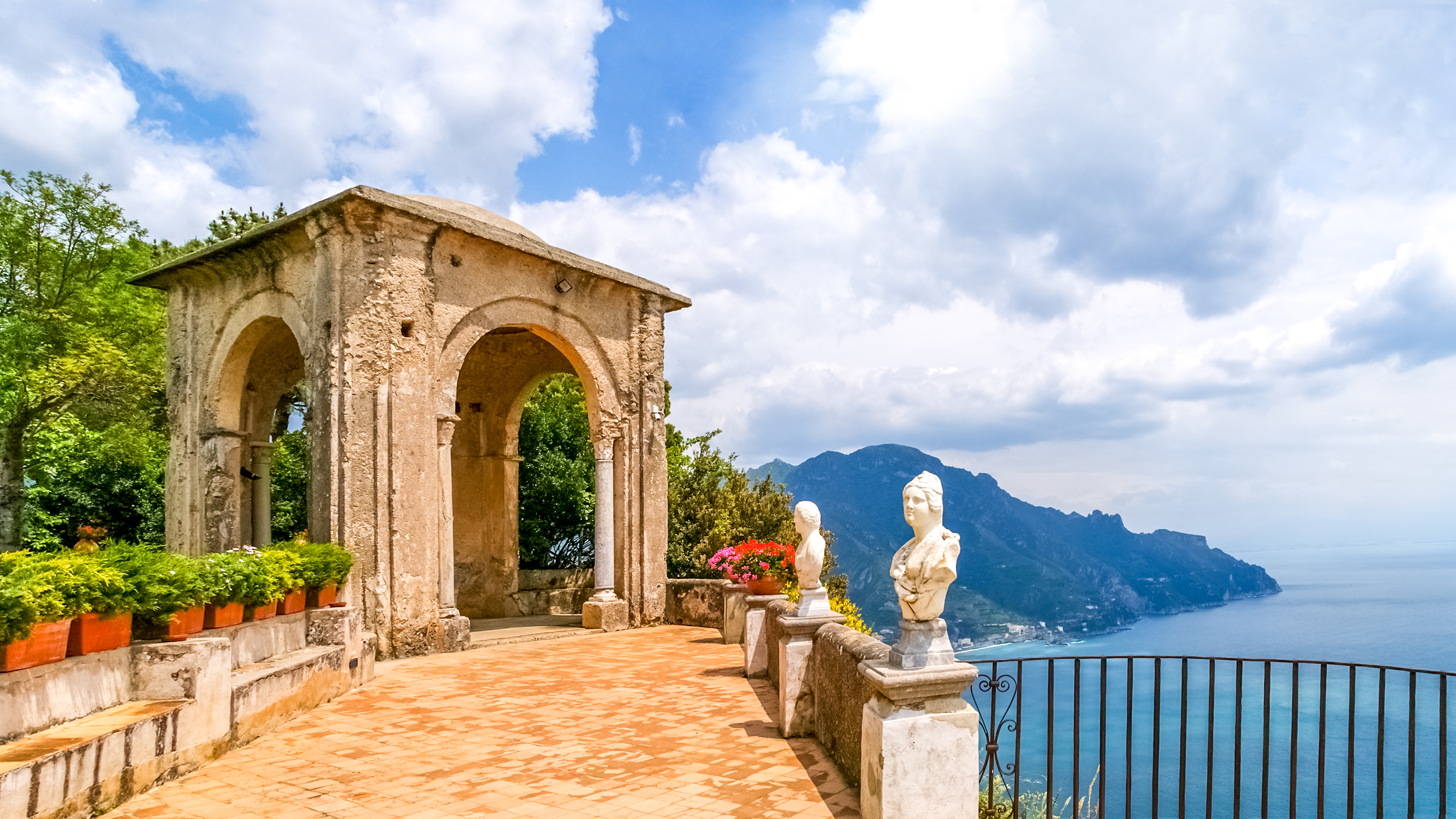 Utsiktspunktet ved Belvedere i Ravello