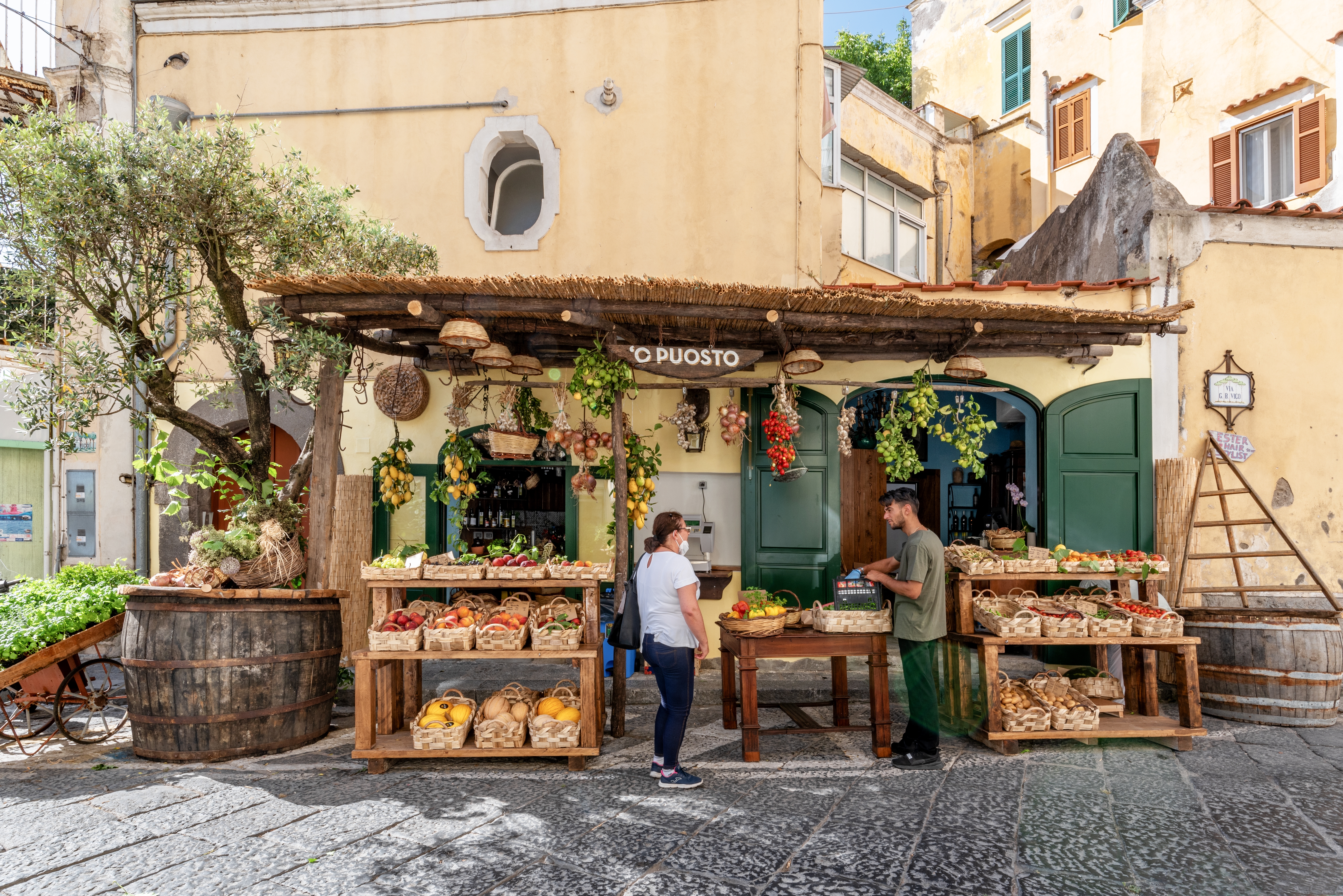 En grønnsaksbod i Forio