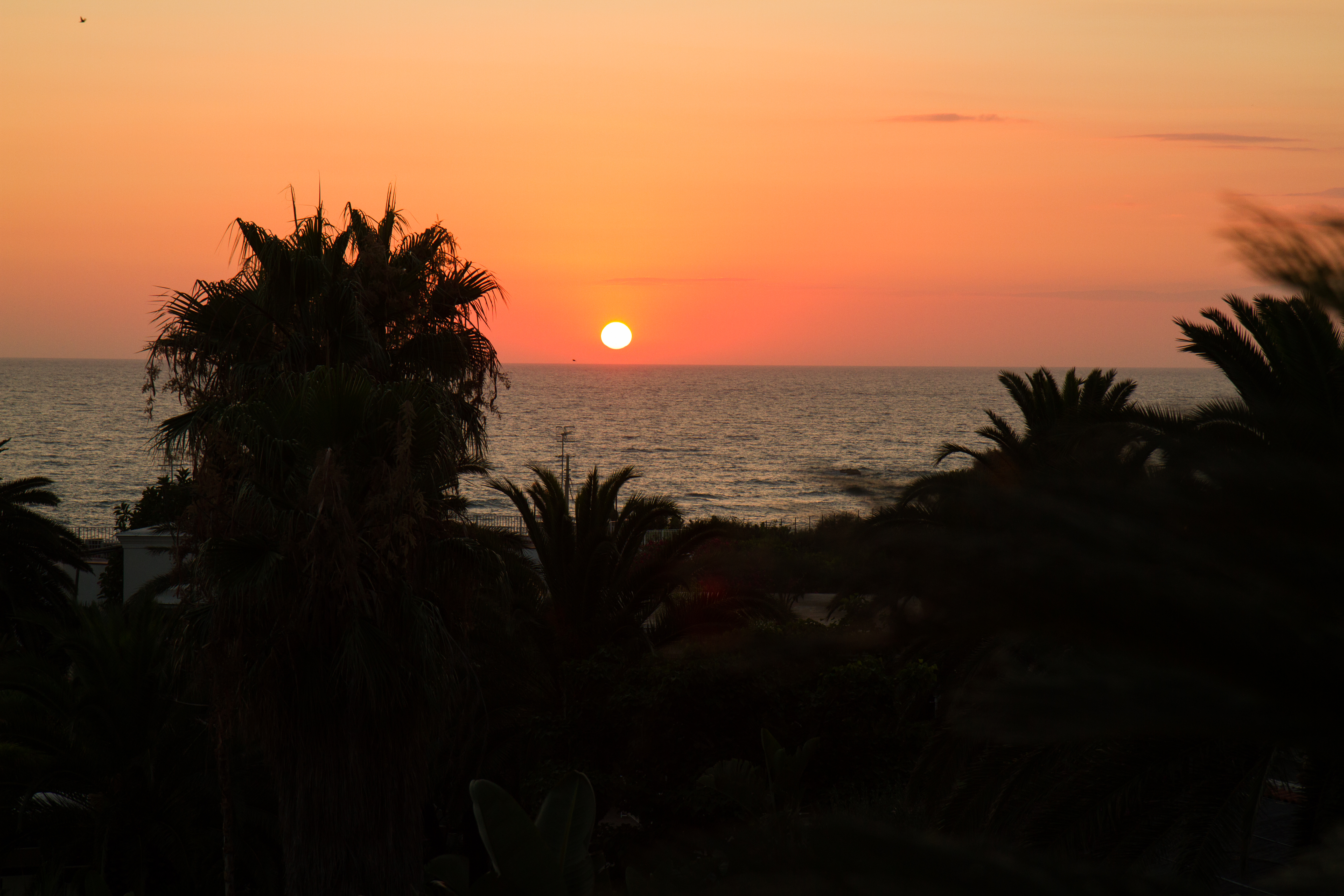 Solnedgangen sett fra Semiramis