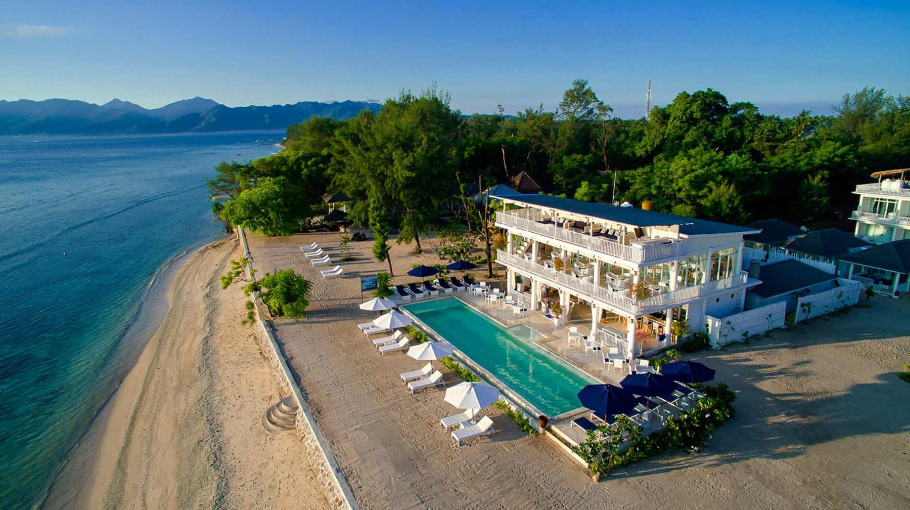 Indonesien Gili Meno Seri Resort Oppefra