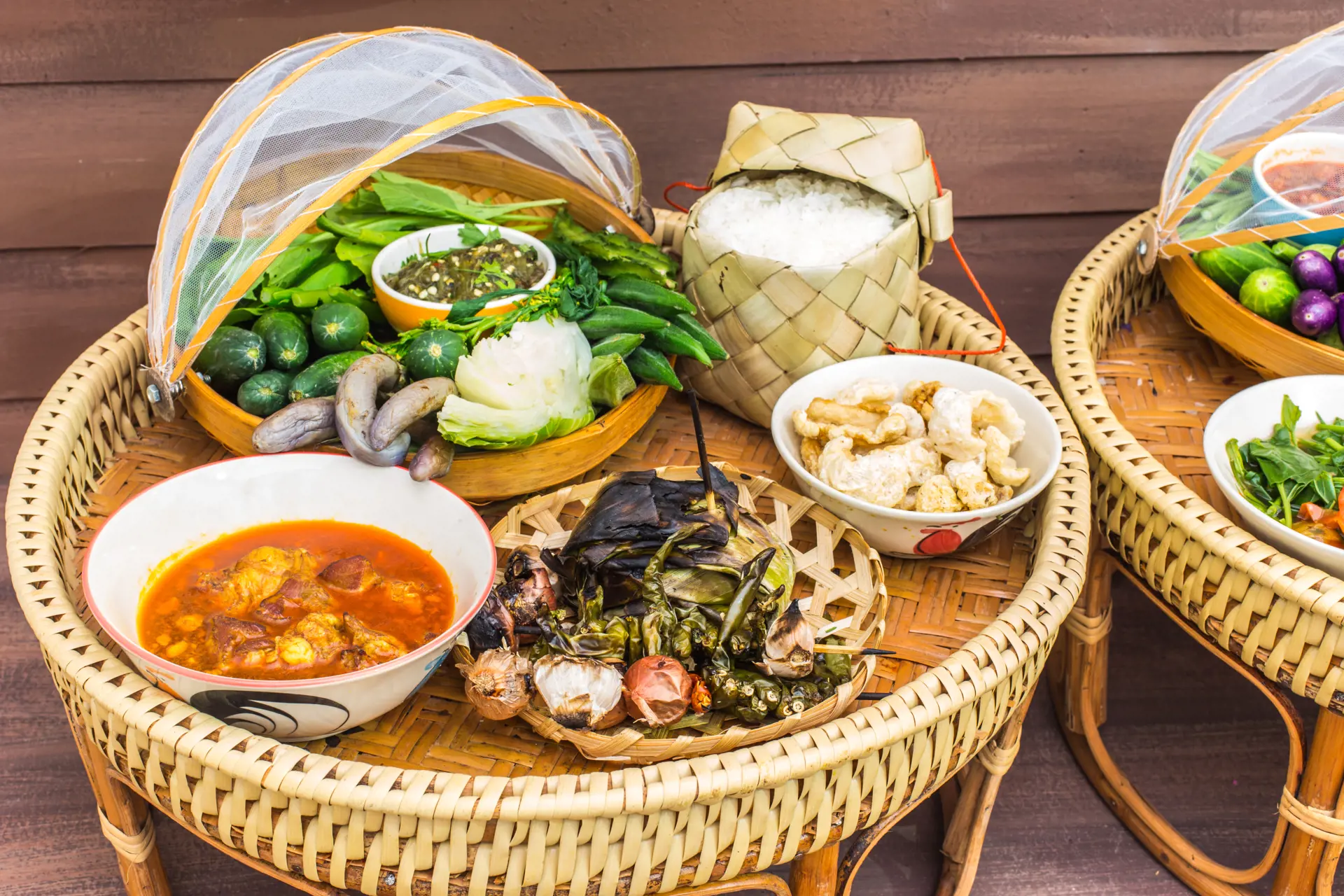 shutterstock_211922212 Kantoke, traditionally meal set was popular in North of Thailand, particularly Chiang Mai.jpg