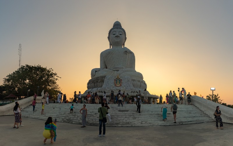 Den Ikoniske Big Buddha På Phuket Thailand