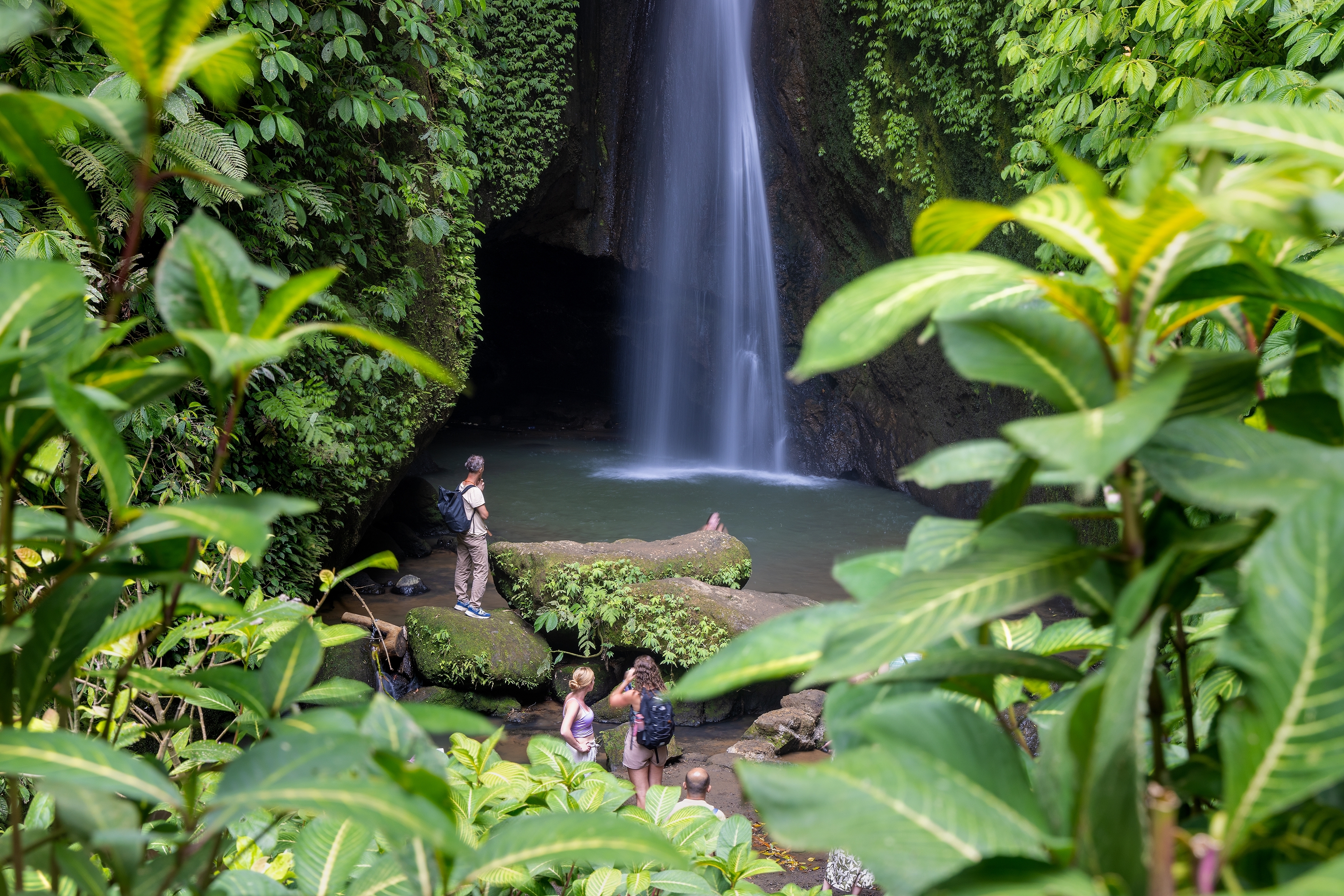 Shutterstock 2402496183 (Leke Leke, Indonesia, 12 16 2024 Leke Leke Waterfall In Lush Tropical Forest, Bali, Indonesia)