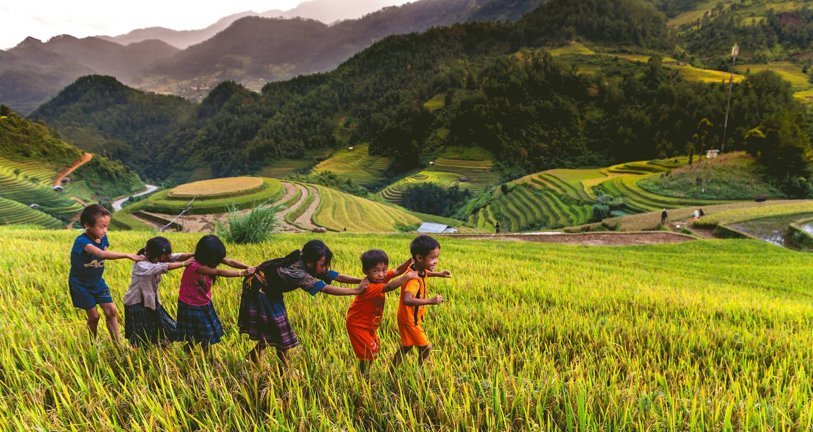 børn i rismarker mai chau.jpg