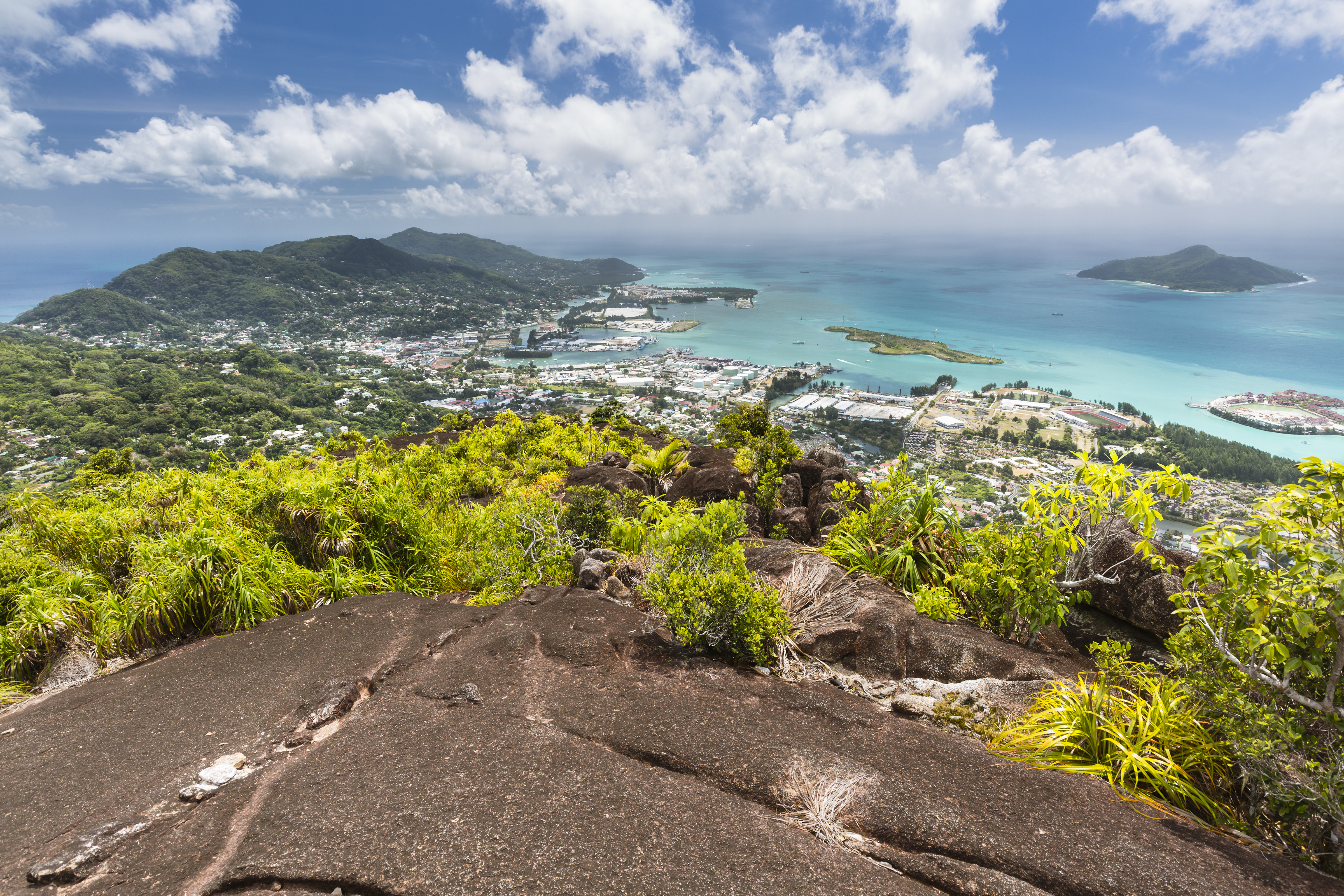 shutterstock_224570974 View from Mount Copolia to the north of Mahe, Seychelles with the capital Victoria in the foreground.jpg