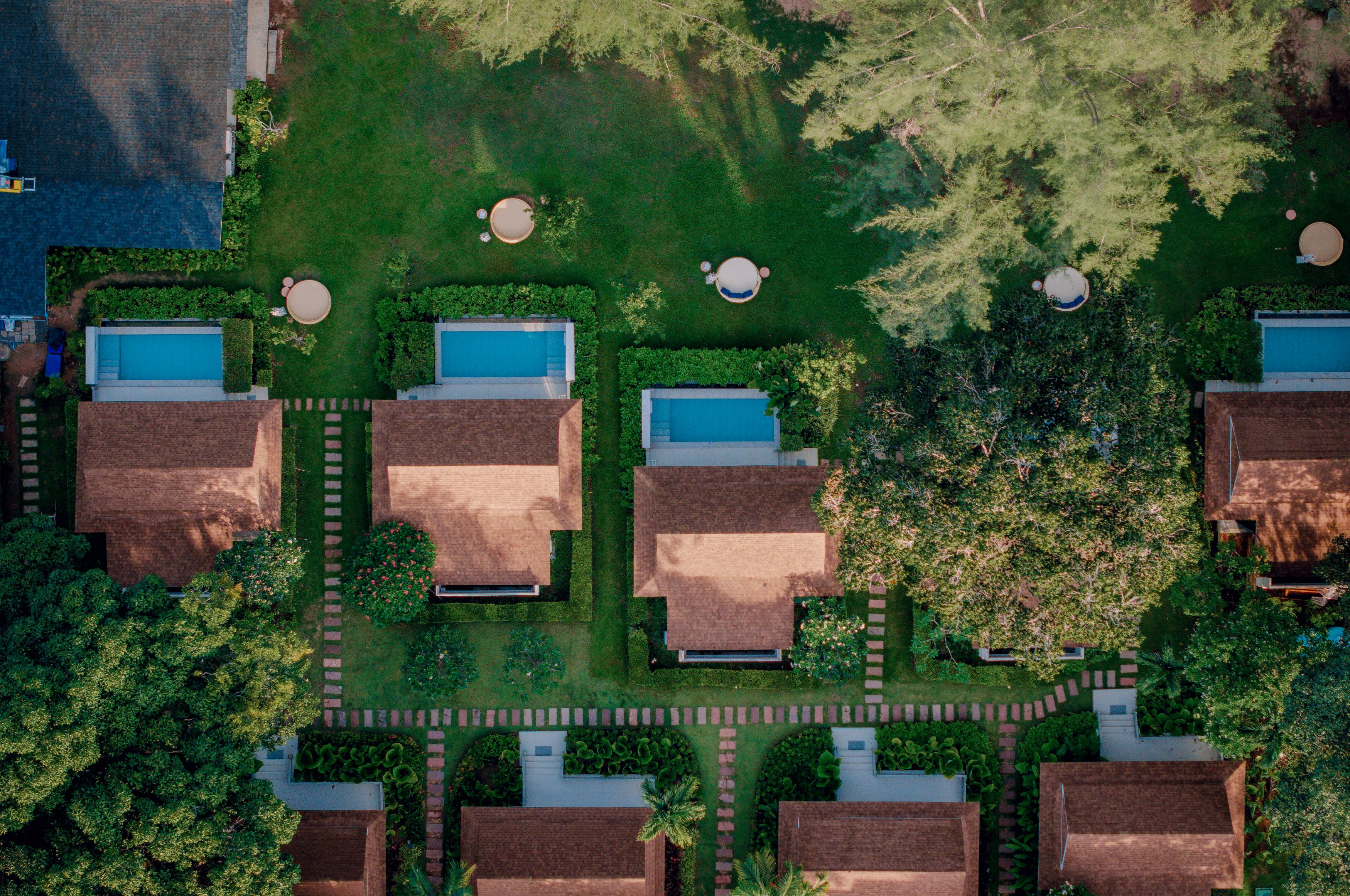 12. Bird Eye View Beachfront Villa Zone