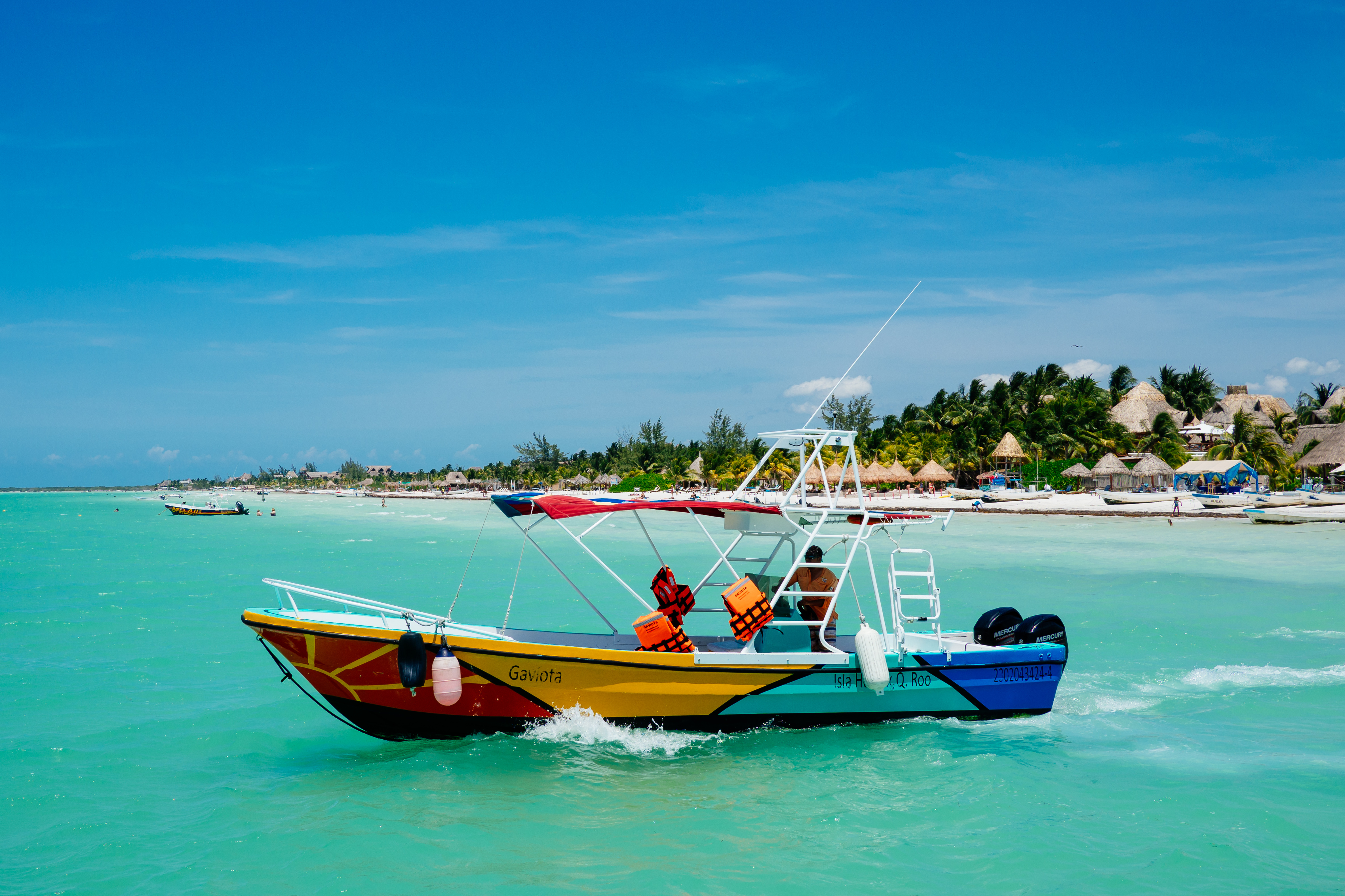 Shutterstock 1089491891 (A Tourism Boat On The Beach In Isla Holbox, Mexico On Wednesday, May 9, 2018.)
