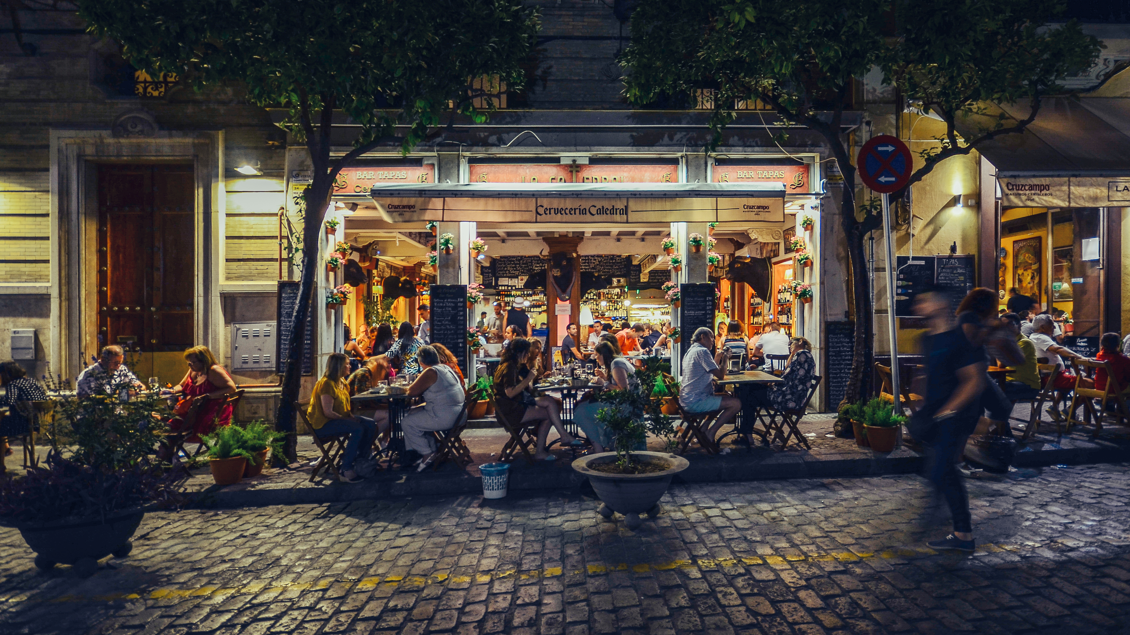 Restaurant On Calle Mateos Gago Sevilla Shutterstock 1157575975