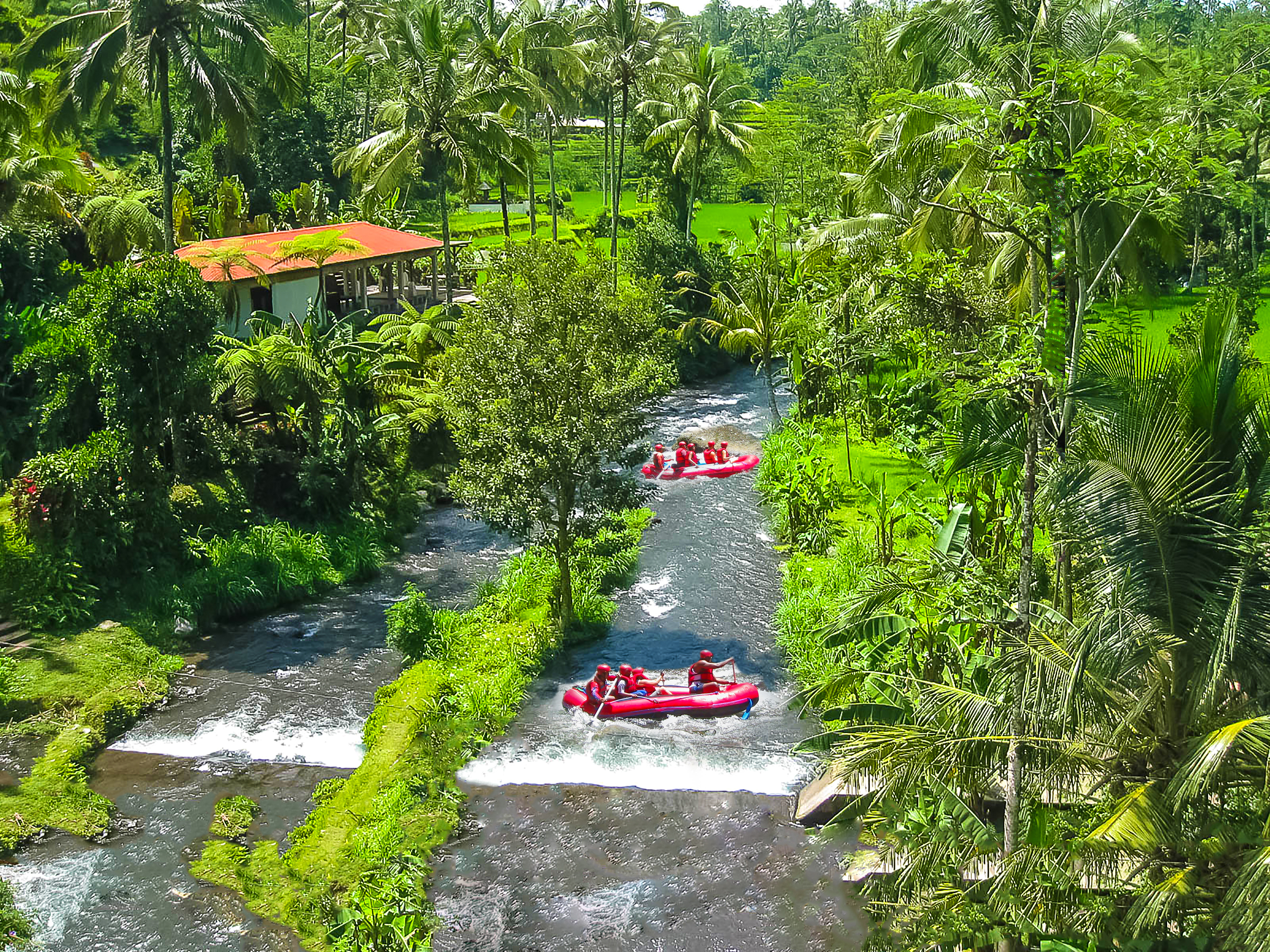 Rafting In The Canyon On Balis Mountain River