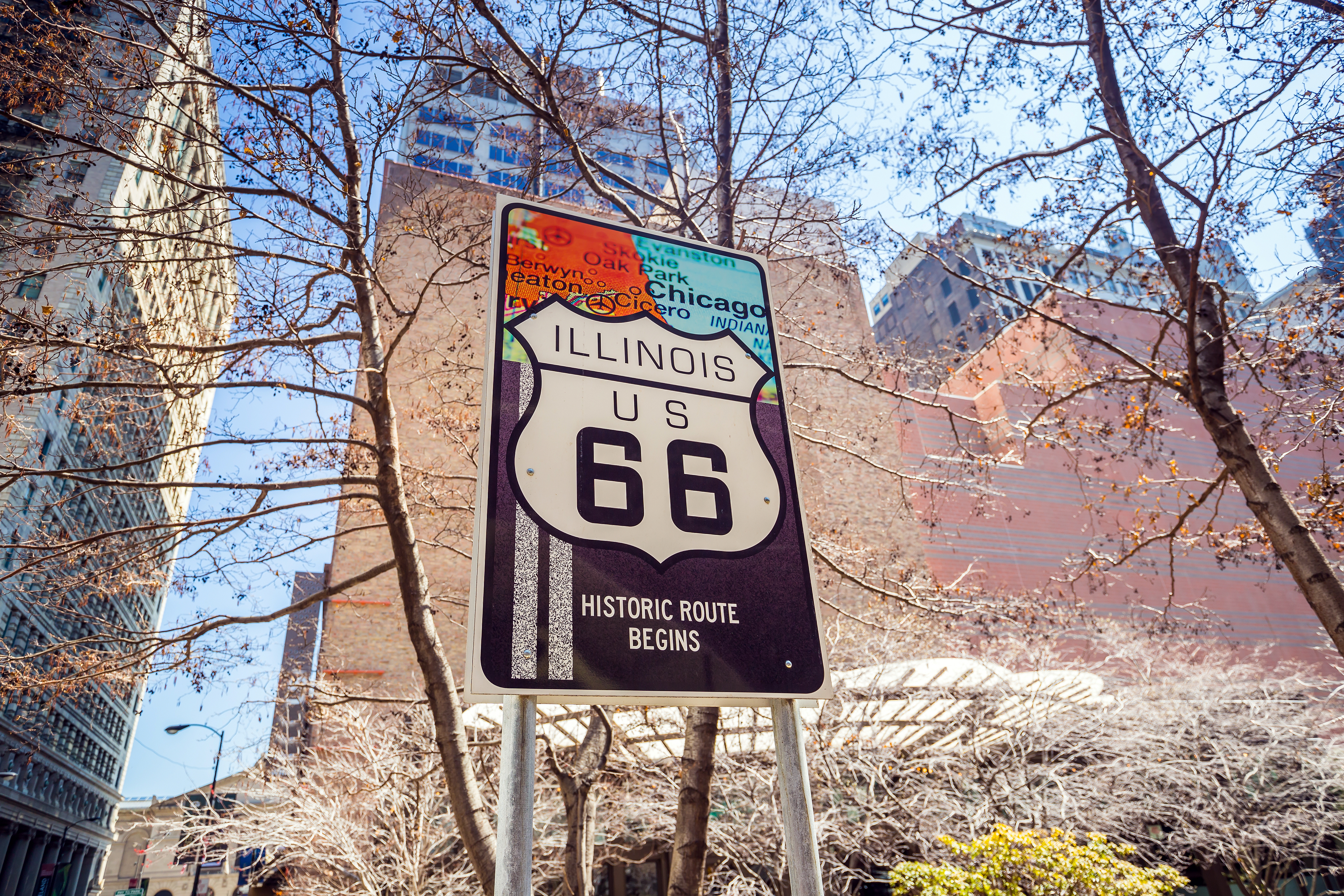 Route 66 Begin Chicago USA Shutterstock 270834251