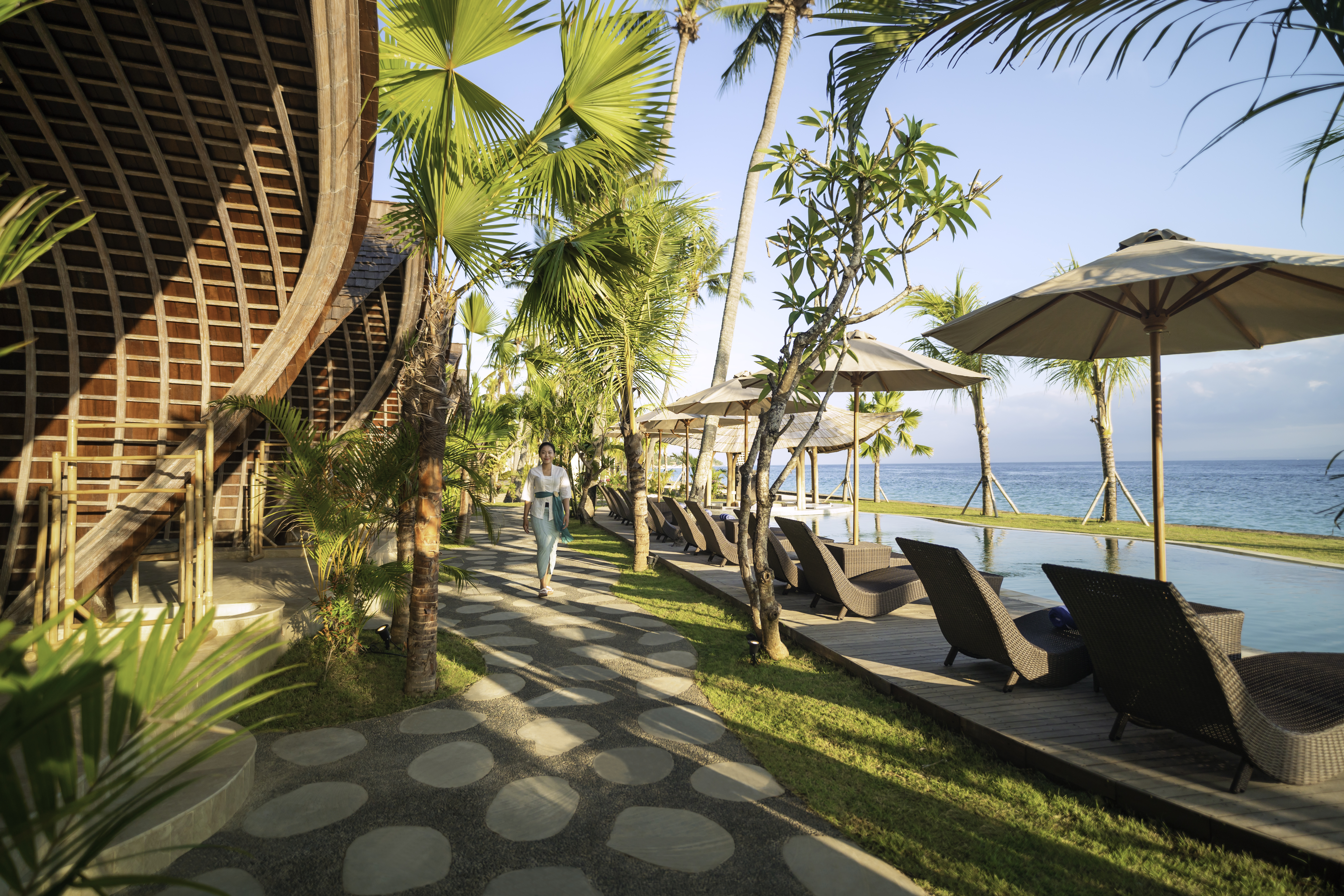 The Sankara Beach East Pool Sunrise Staff 1