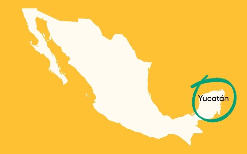 Yucatan På Kort