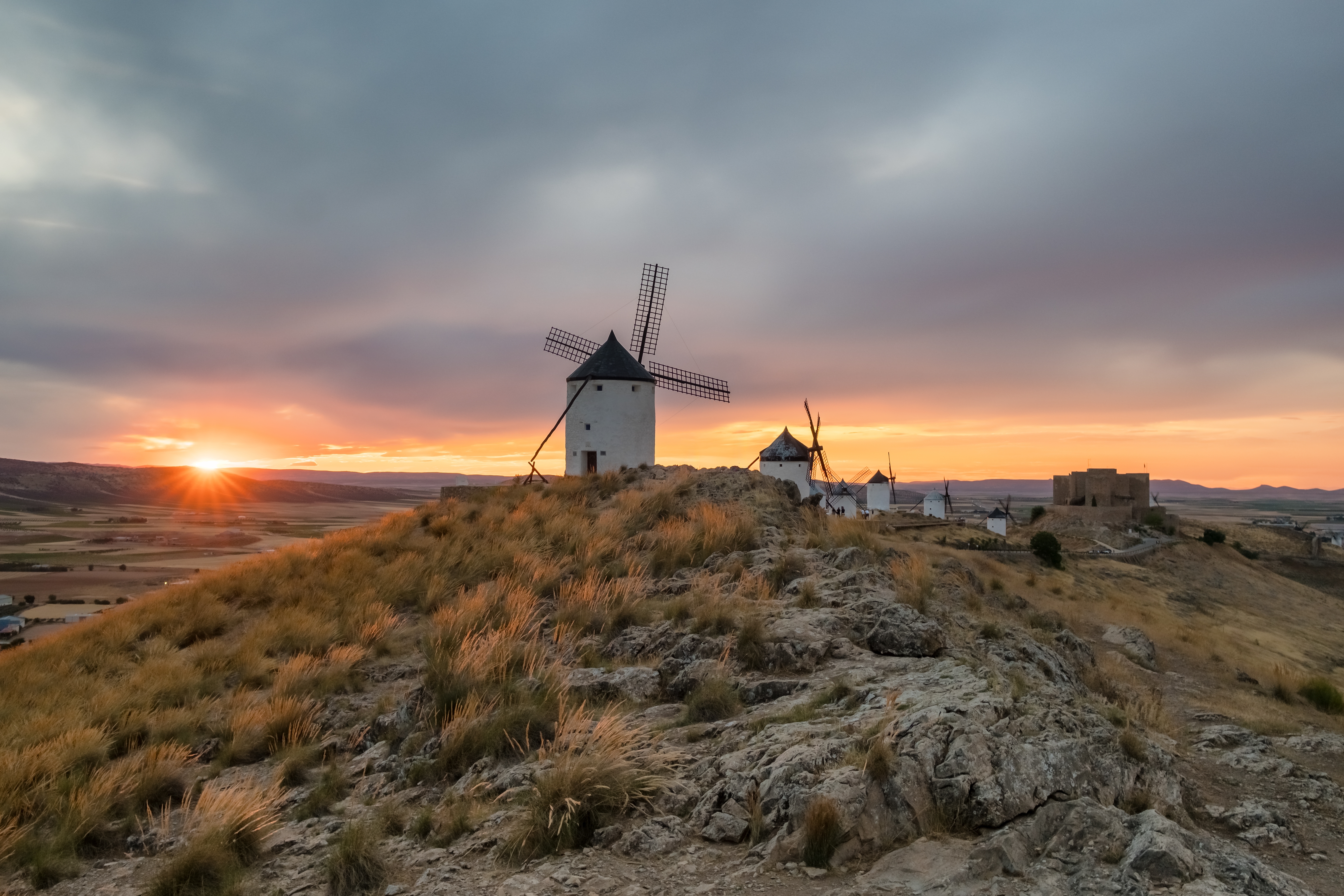 Historiske vindmøller i La Mancha