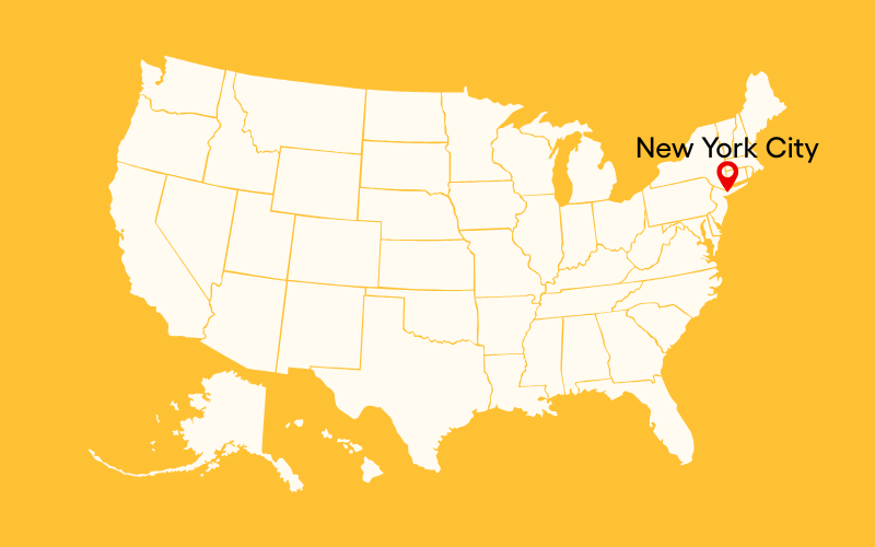 New York Kort