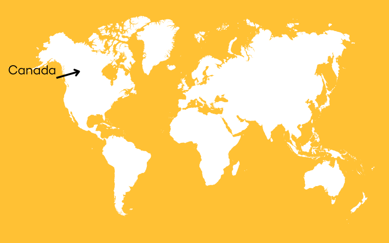 Canada Verdenskort