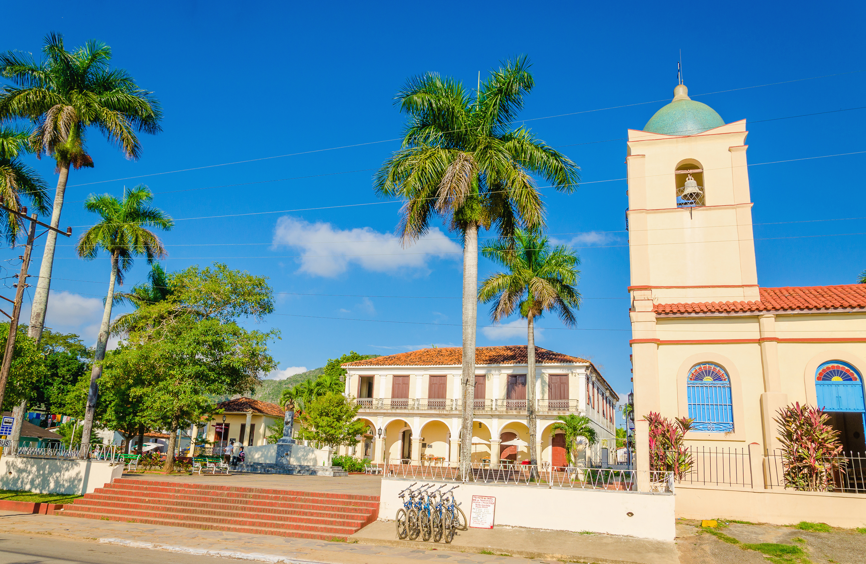 Vinales Main Street And Chruch