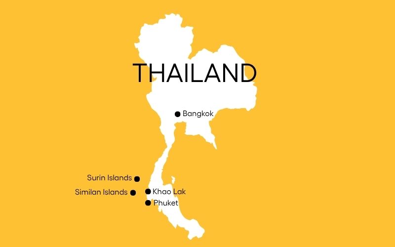 Surin Islands Placering På Kort
