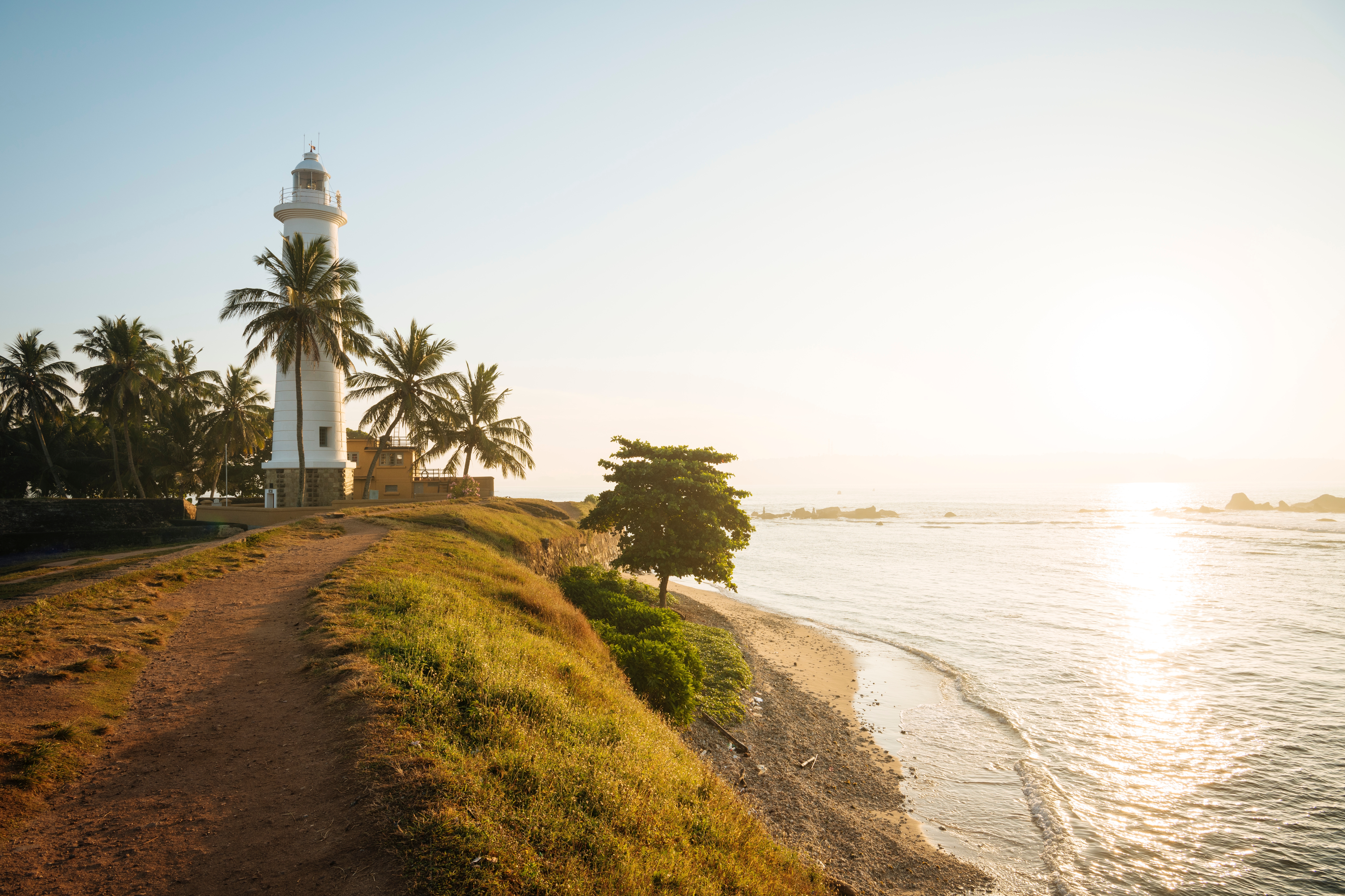 Shutterstock 2448251157 (Galle Lighthouse At Dawn, Galle, Old Town, UNESCO World Heritage Site, South Coast, Sri Lanka, Asia)
