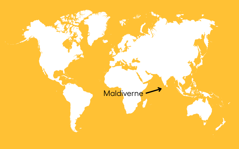 Maldiverne Verdenskort