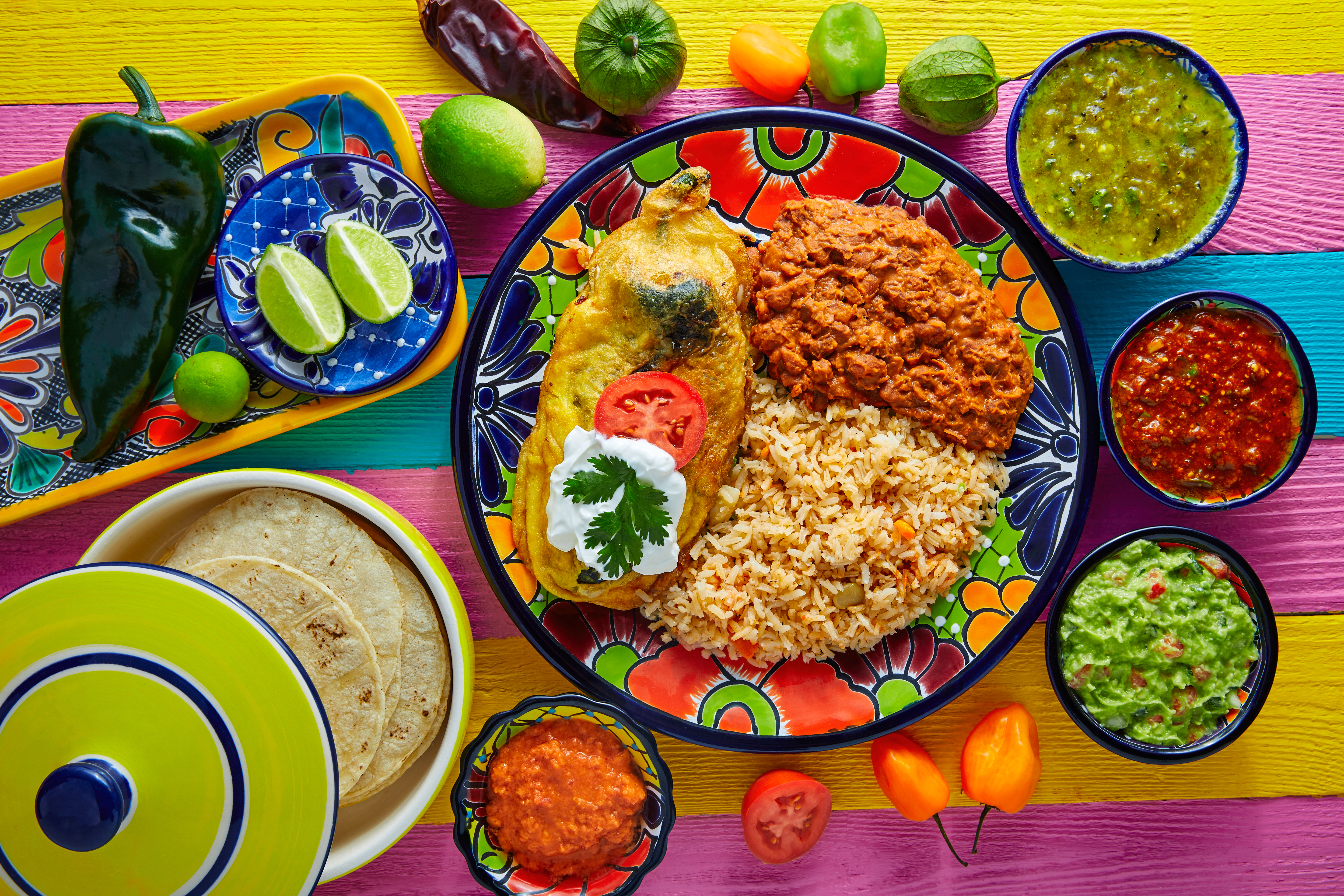 Traditionel mexicansk ret Chile Relleno