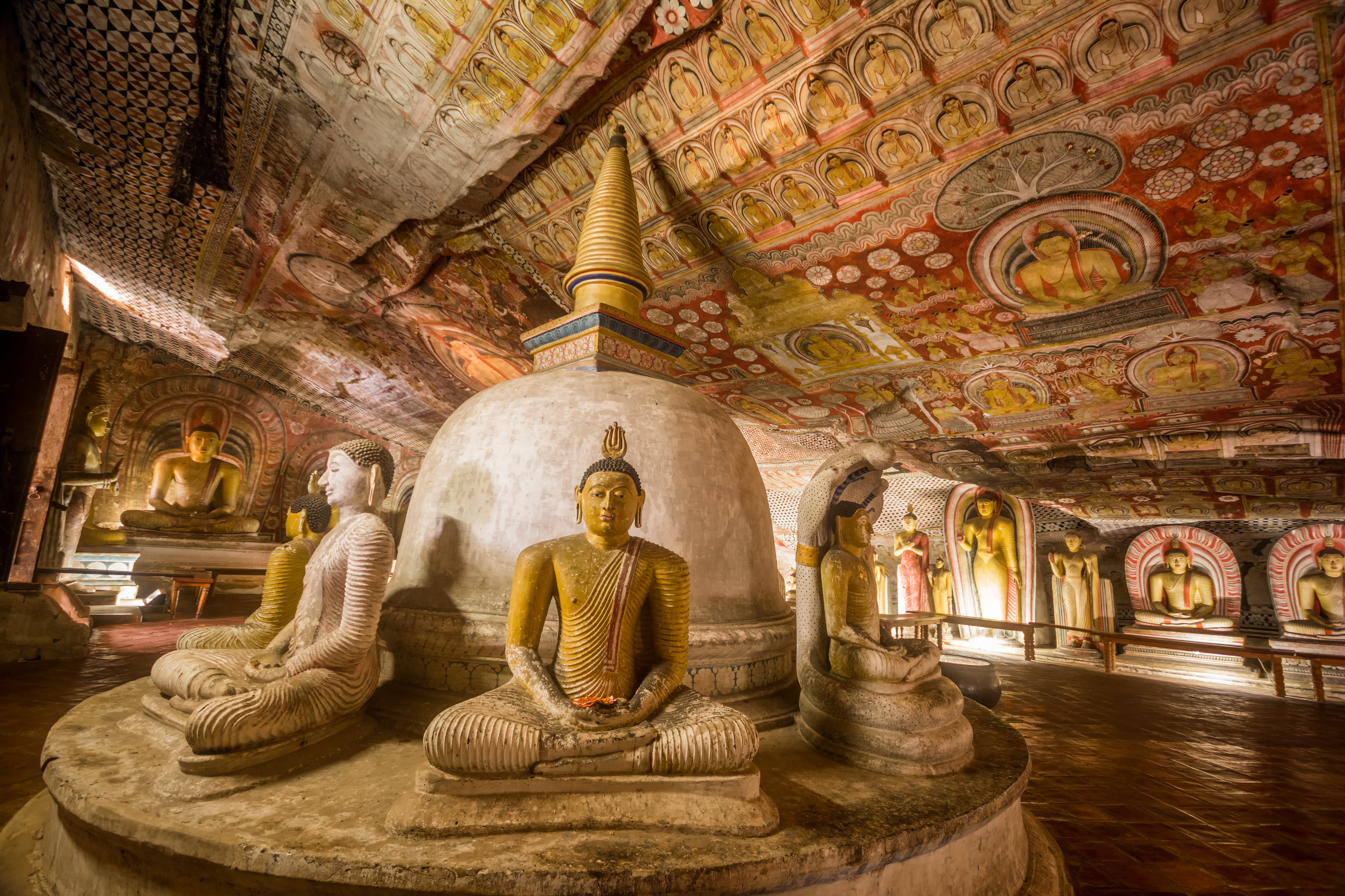 Buddha Statues In Dambulla Cave Temple, Srilanka