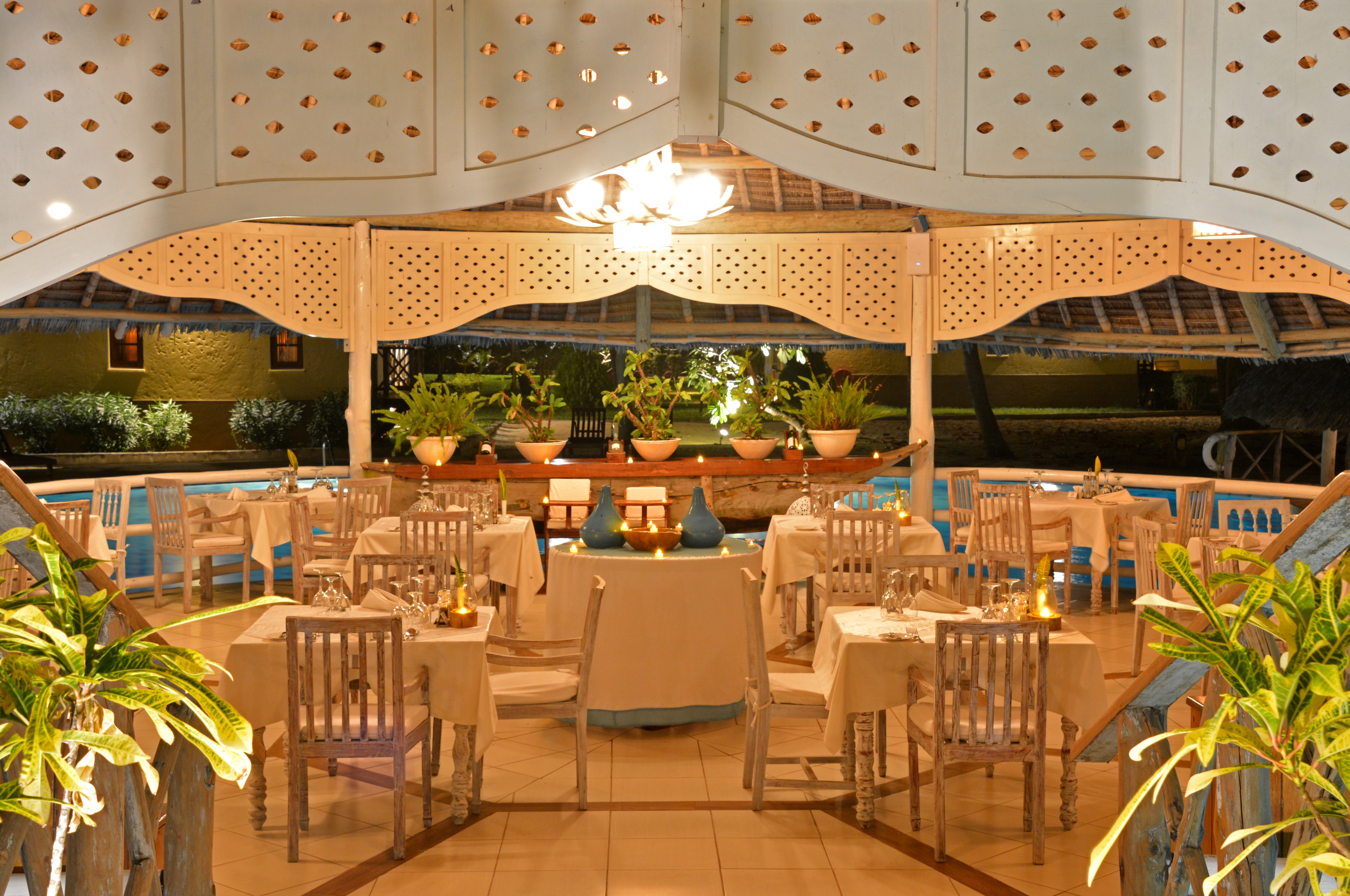 Neptune Pwani Gusti Italian Restaurant Night View 2