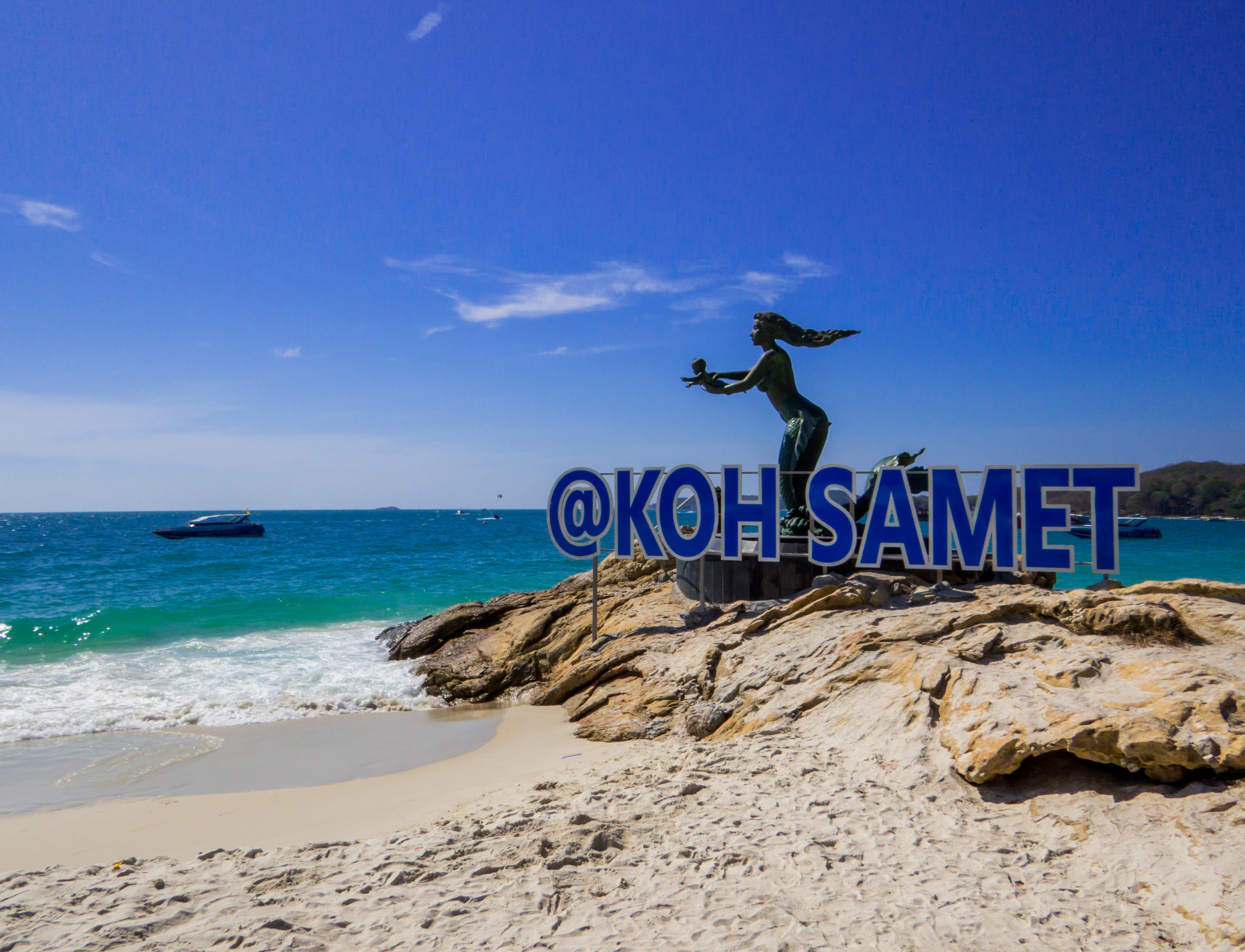 Shutterstock 1662675373 (Koh Samet, Thailand January 3, 2020 View Of The Mermaid Monument On Sai Kaew Beach.)
