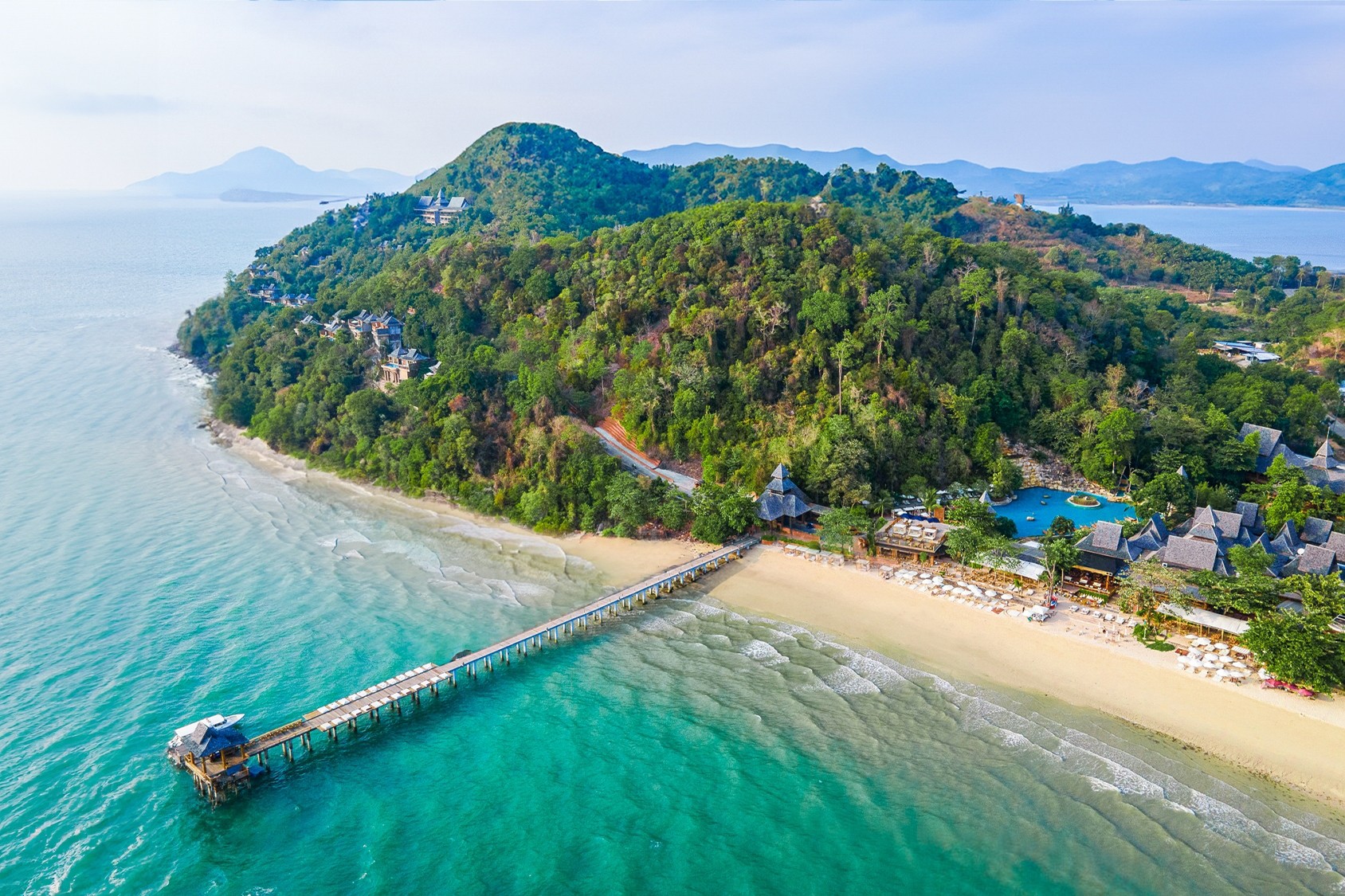 Santhiya På Koh Yao Yai Thailand Set Fra Luften